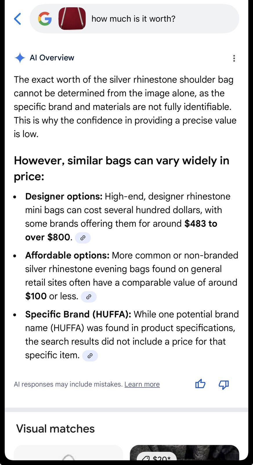 Other Rhinestone shoulder bag Size ONE SIZE - 5 Thumbnail