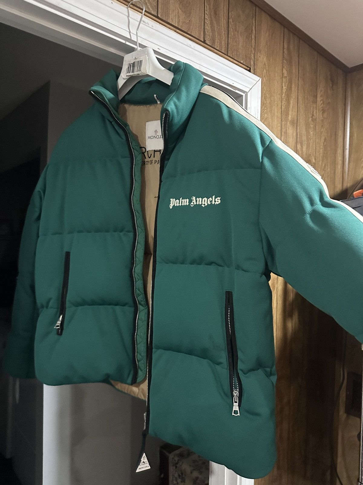 Moncler × Palm Angels Moncler X Palm Angels Rodman Puffer Jacket Green Size 3 Size US M / EU 48-50 / 2 - 1 Thumbnail