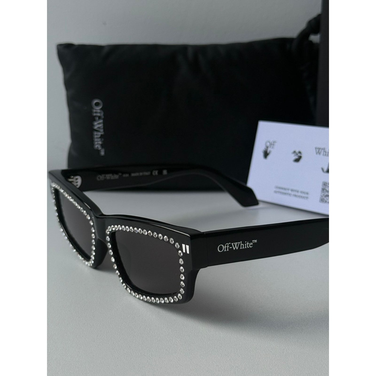 Off-White NEW Off White Miramar Black Crystal Sunglasses Size ONE SIZE - 3 Thumbnail