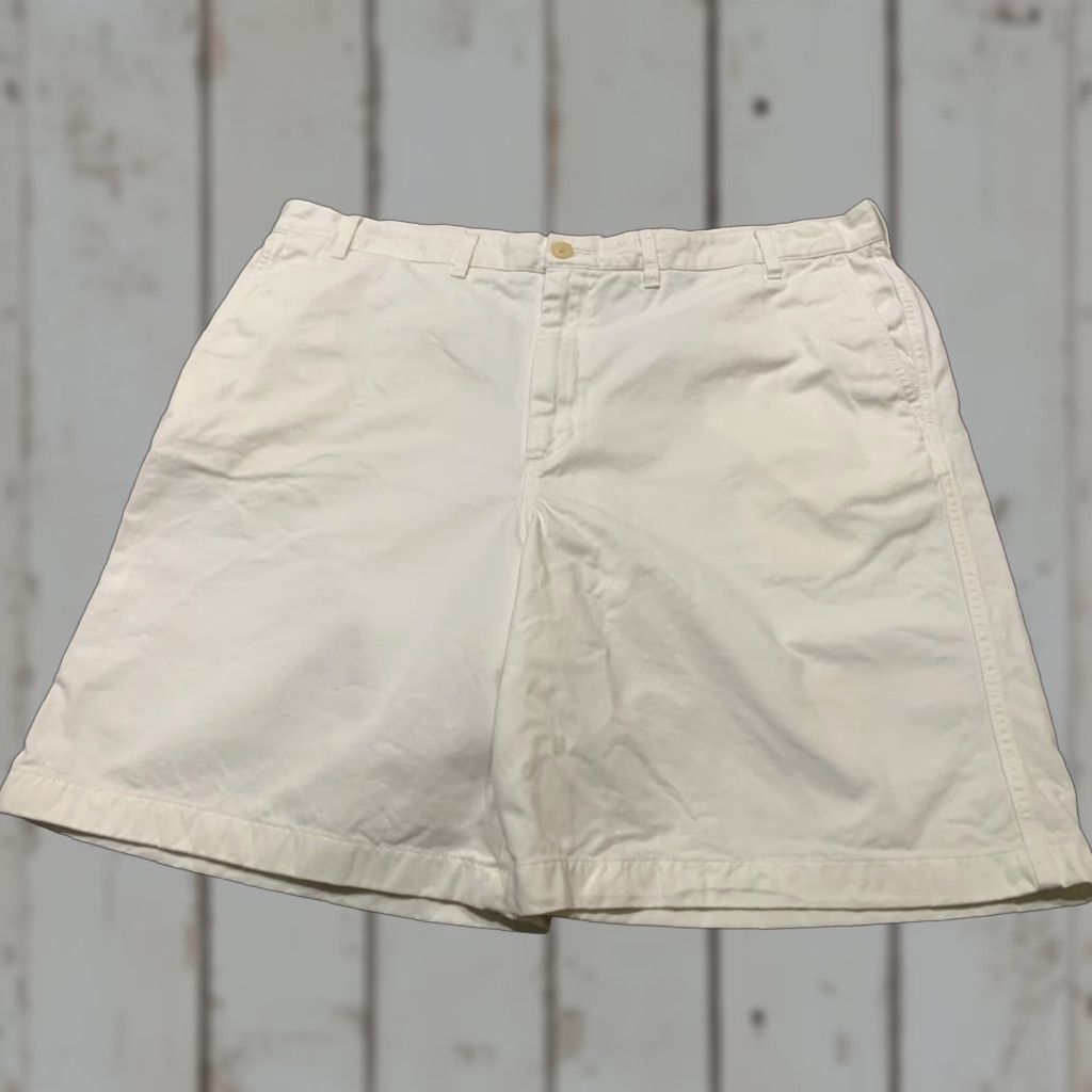 Lands' End Lands' End Men's White Chino Shorts Size 42 Flat Front Casual Workwear Size US 42 / EU 58 - 1 Thumbnail