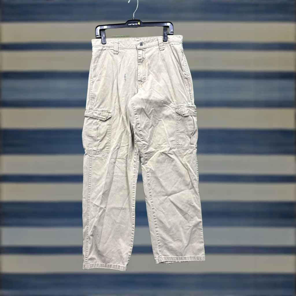 Wrangler Wrangler Cargo Pants Mens 32x32 Khaki Brown 70LEWGR Workwear Canvas Straight Pants Mens Khaki Cargo 32x32 Wrangler Size US 32 / EU 48 - 1 Thumbnail