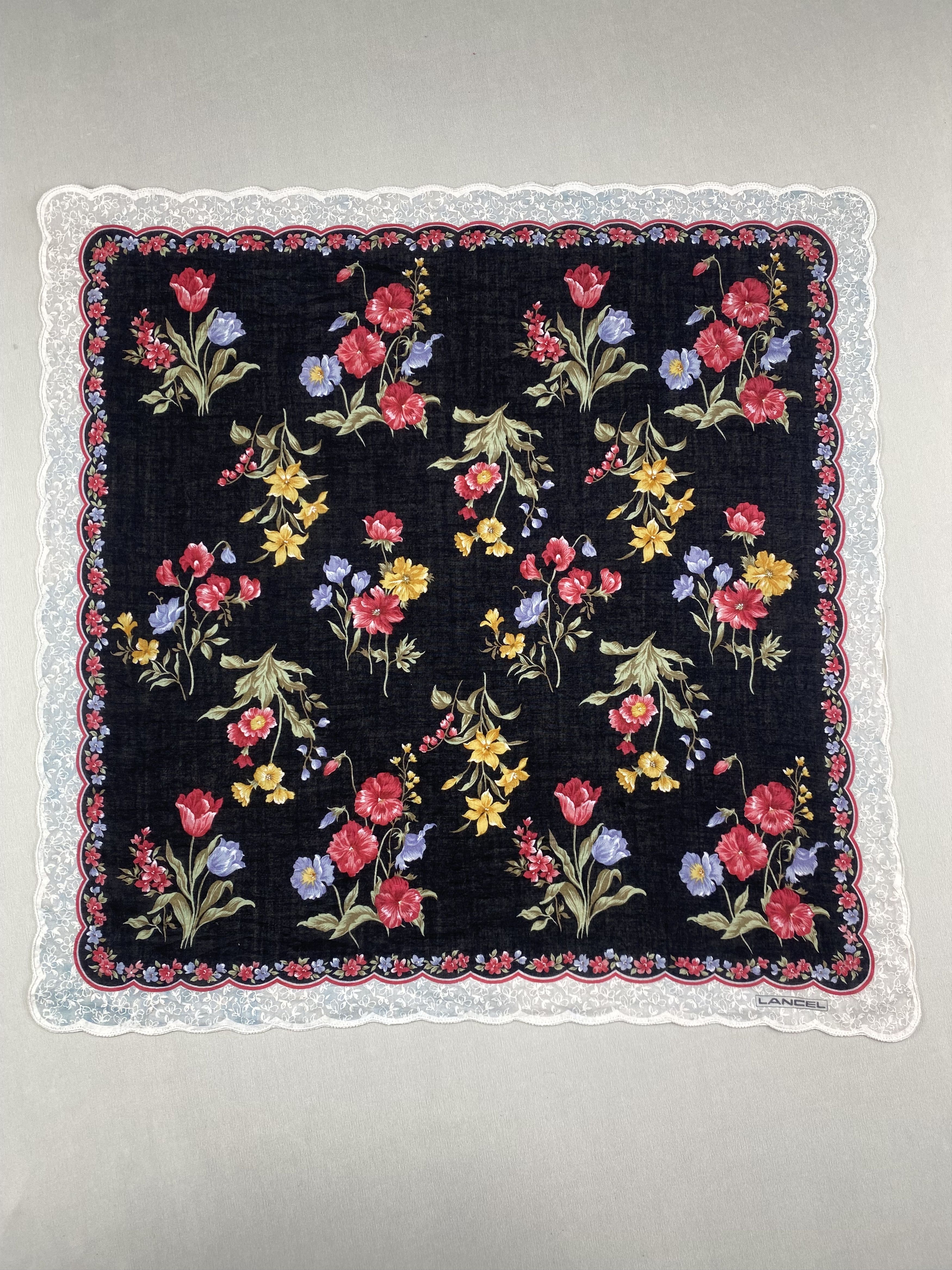 Lancel Vintage Lancel Handkerchief Pocket Square Bandana HM0001 Size ONE SIZE - 1 Thumbnail