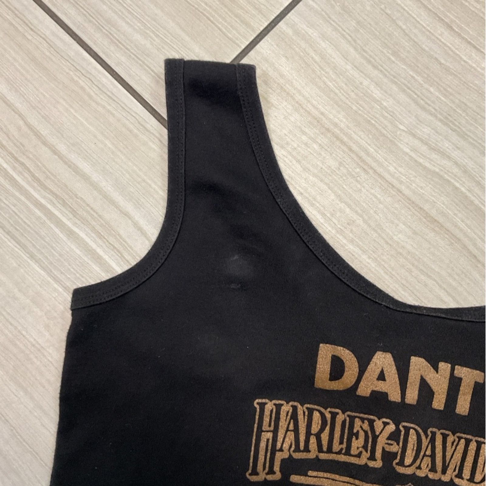 & Other Stories Vintage Harley Davidson 1989 Black /Flower graphic Crop Top Size XL / US 12-14 / IT 48-50 - 8 Thumbnail