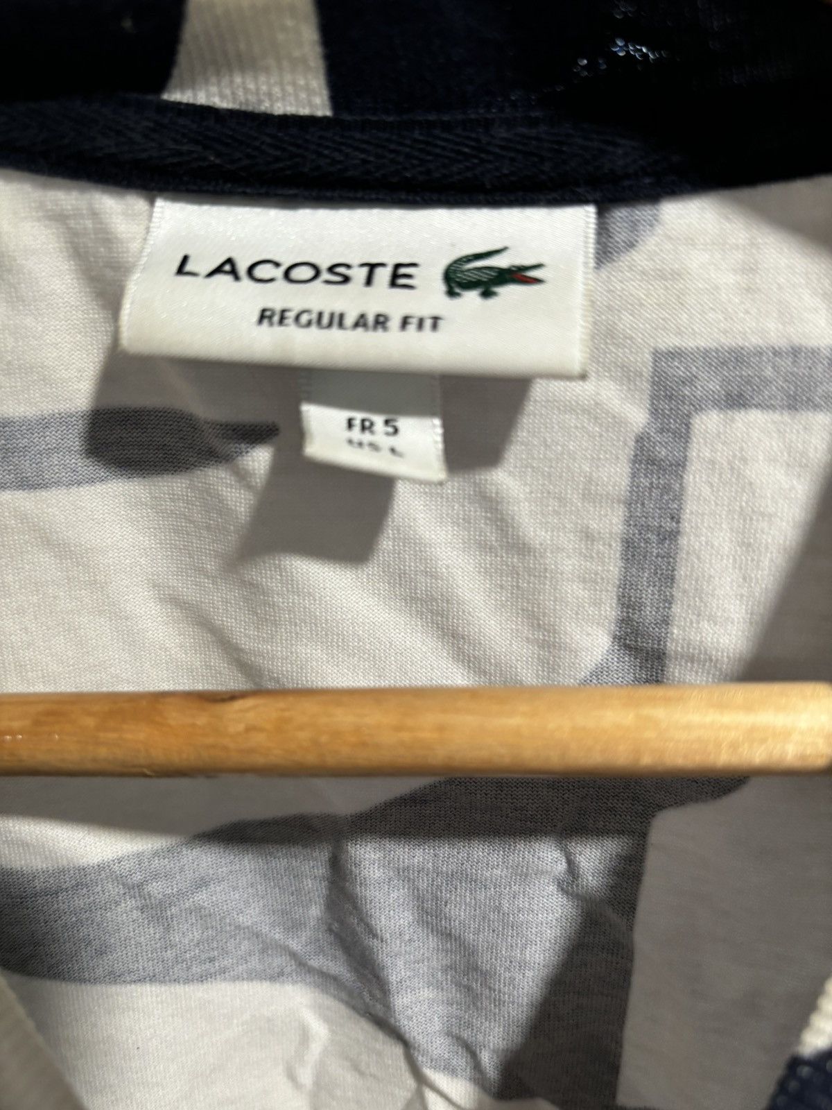 Lacoste Lacoste Black White Logo Tshirt Size US L / EU 52-54 / 3 - 4 Thumbnail