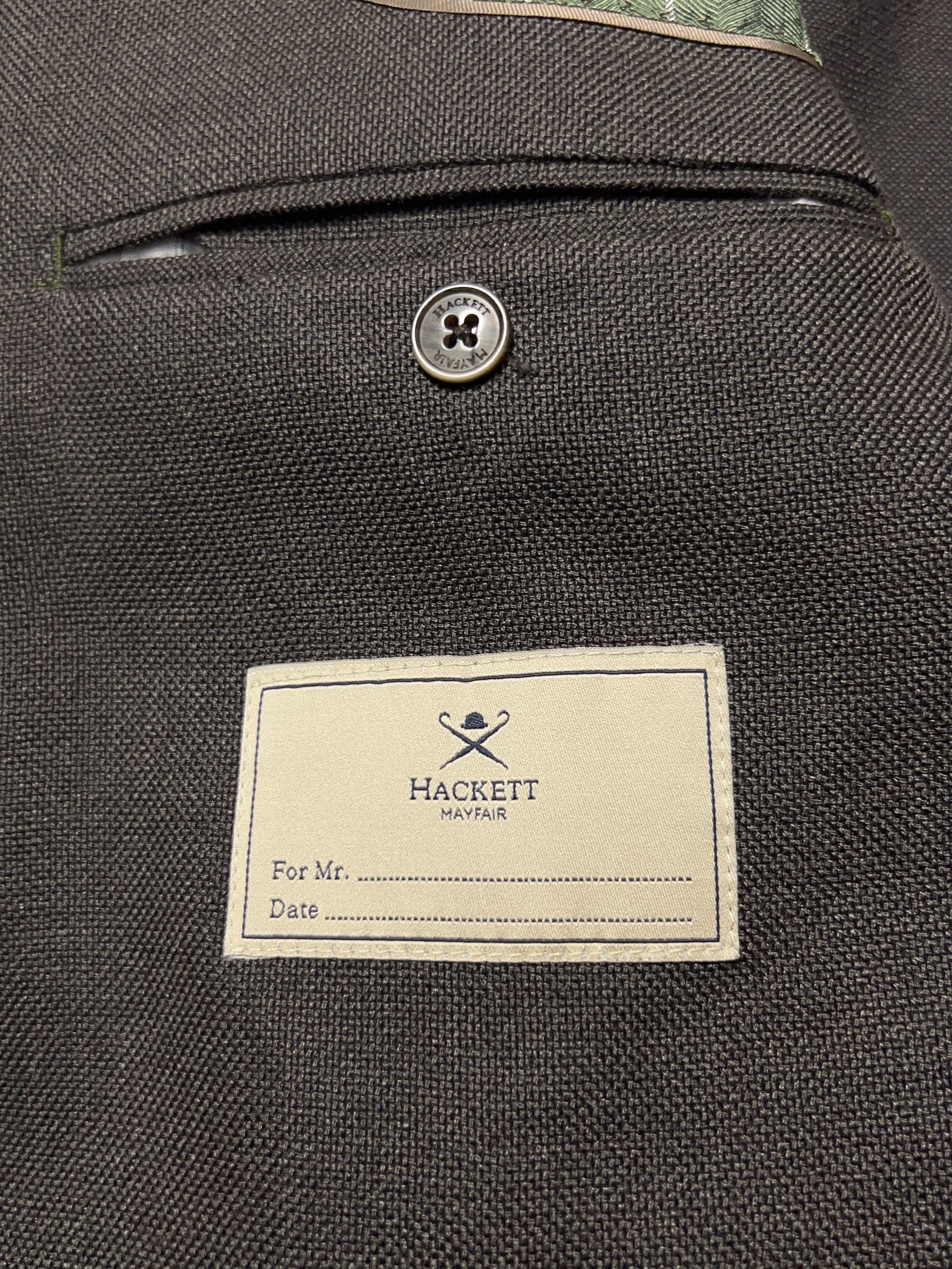 Hackett × Loro Piana Mens London Mayfair Hopsack Blazer Sport Coat Jacket Size 38R - 8 Thumbnail