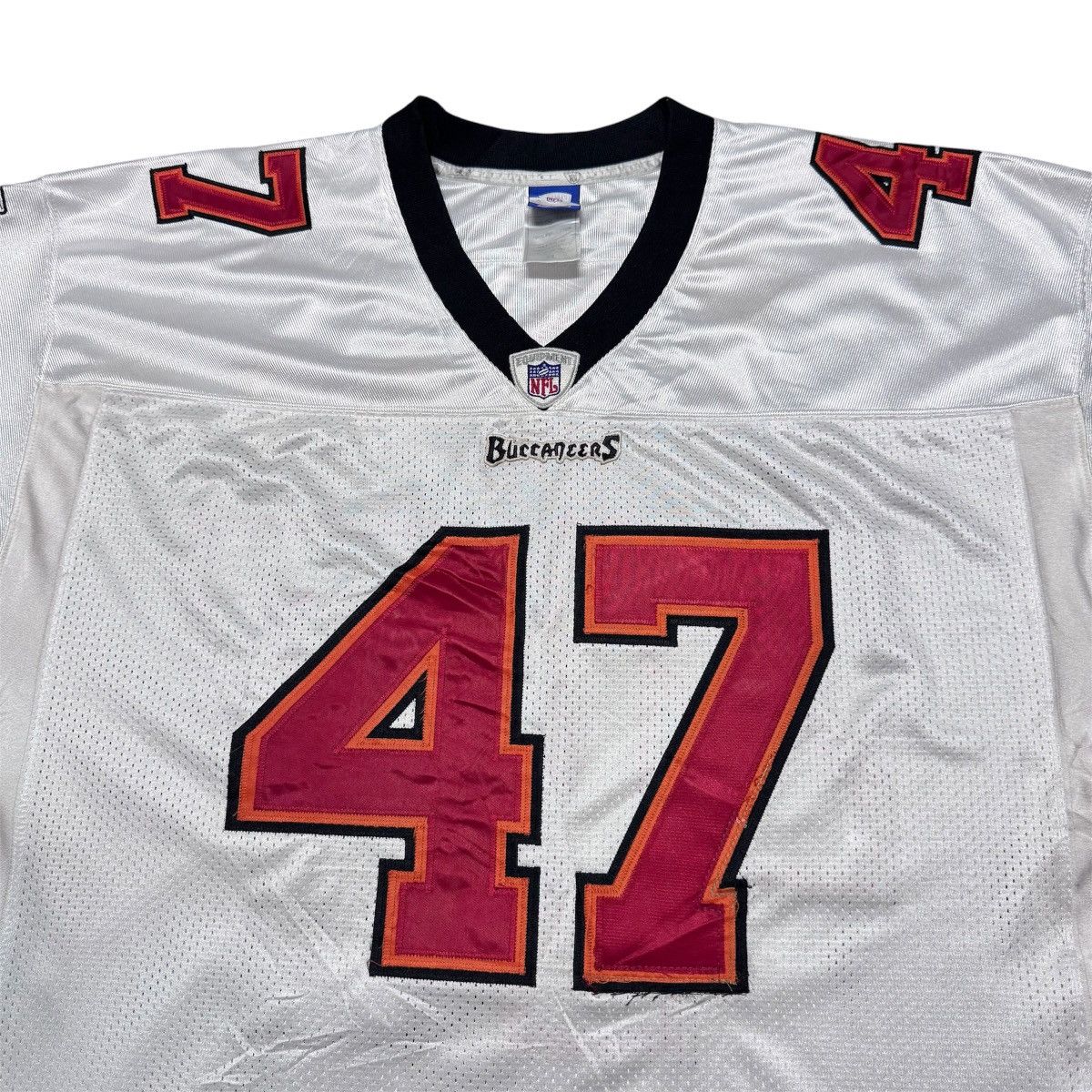 NFL John Lynch Reebok Tampa Bay Buccaneers Jersey 2002 On Field Size US XXL / EU 58 / 5 - 3 Thumbnail
