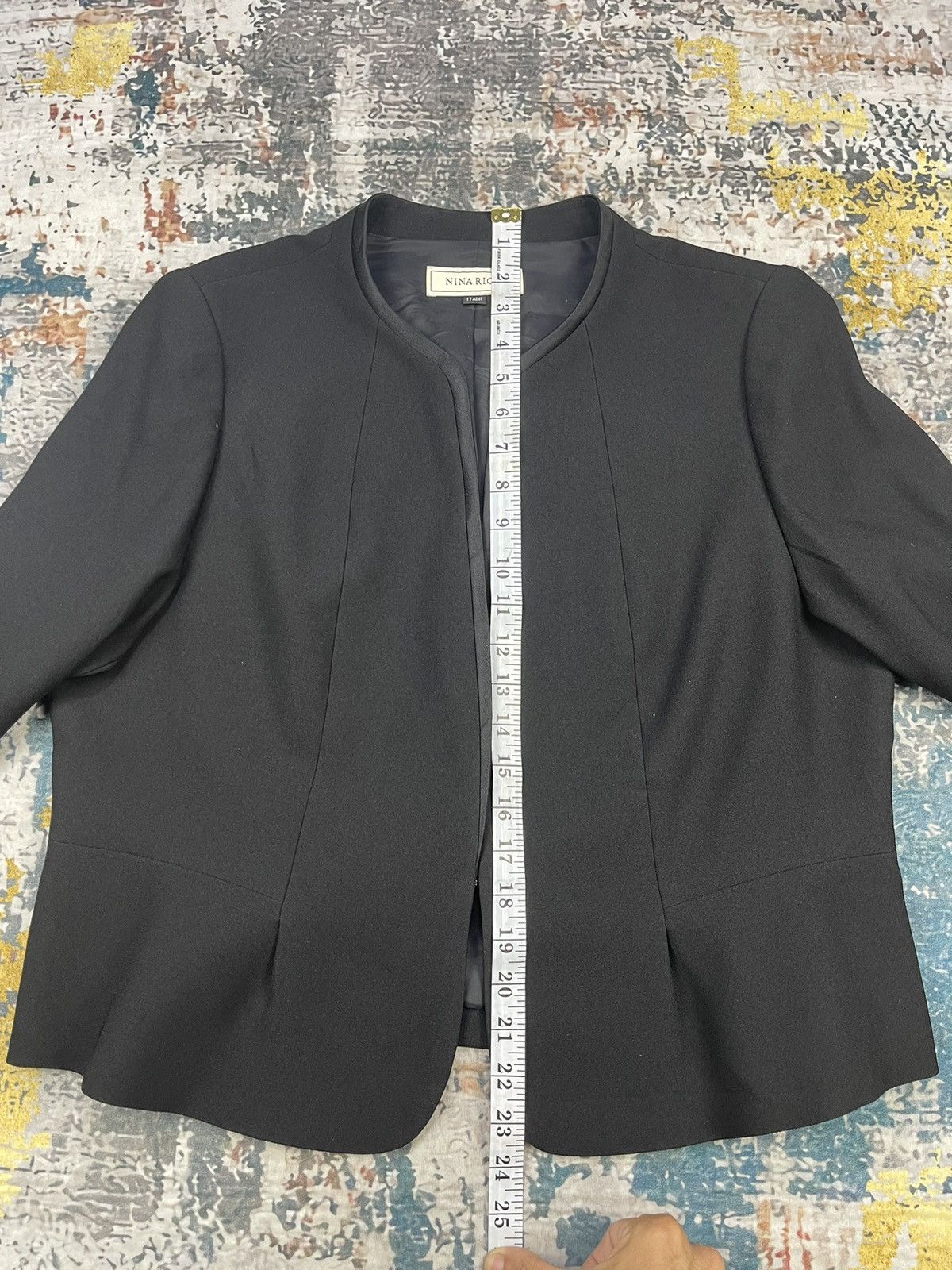 Nina Ricci Nina Ricci Cropped Open Front Trim Lapel Coat Size ONE SIZE - 12 Thumbnail