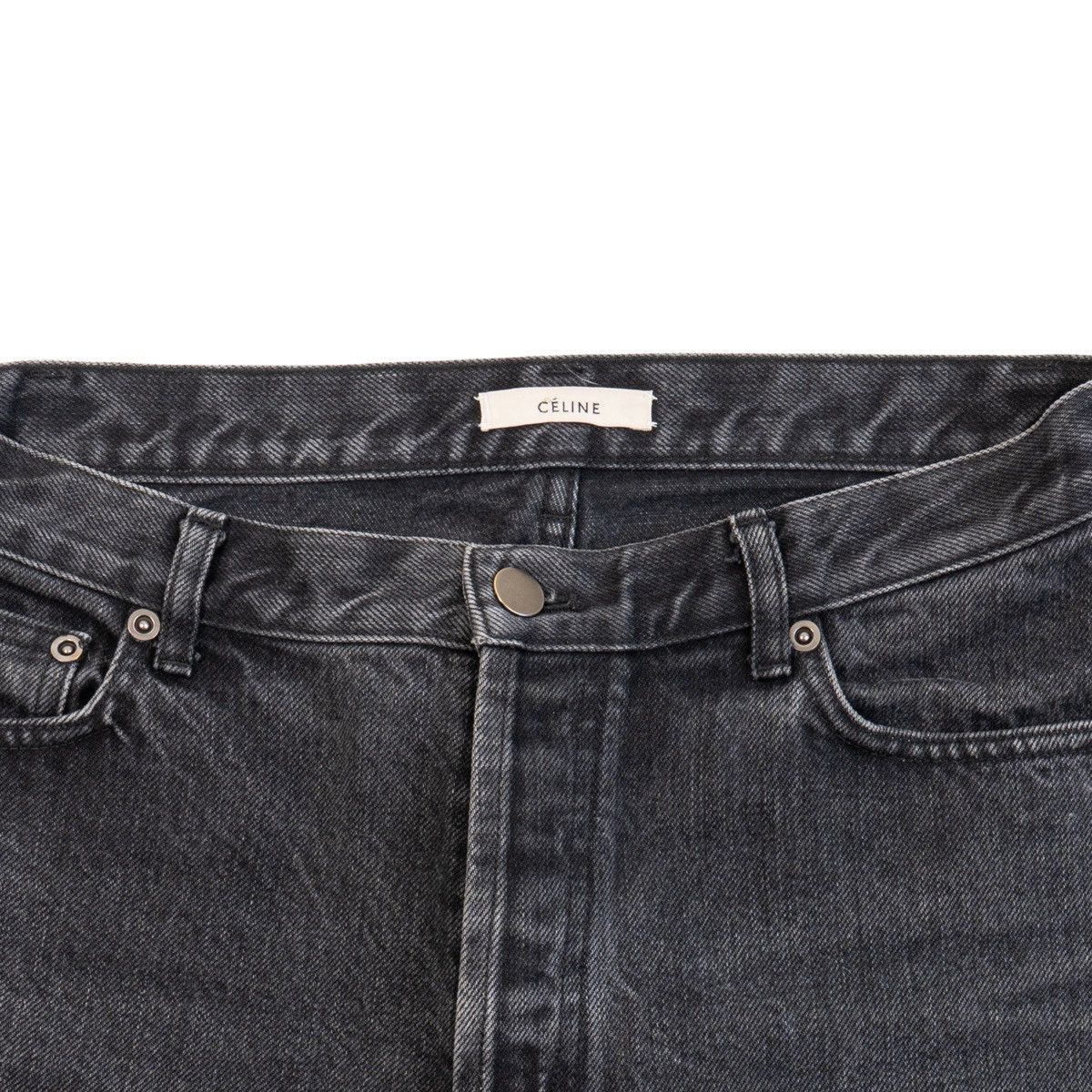 Celine Celine High Waisted Black Washed Jeans Size 25" / US 0 / IT 36 - 3 Thumbnail