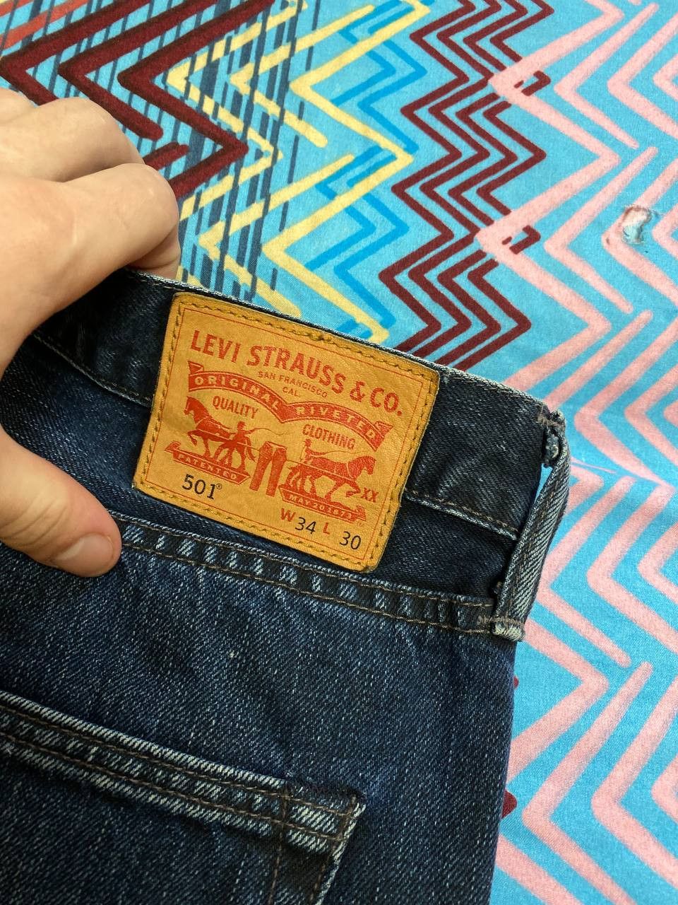 Levi's Vintage blue denim shorts Levi's 501 streetwear Y2K Size US 34 / EU 50 - 4 Thumbnail