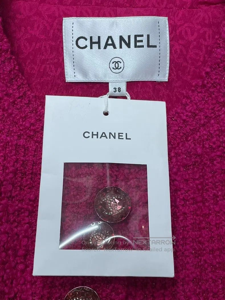 Chanel Chanel Rose-red diamond buckle short jacket Size XS / US 0-2 / IT 36-38 - 4 Thumbnail