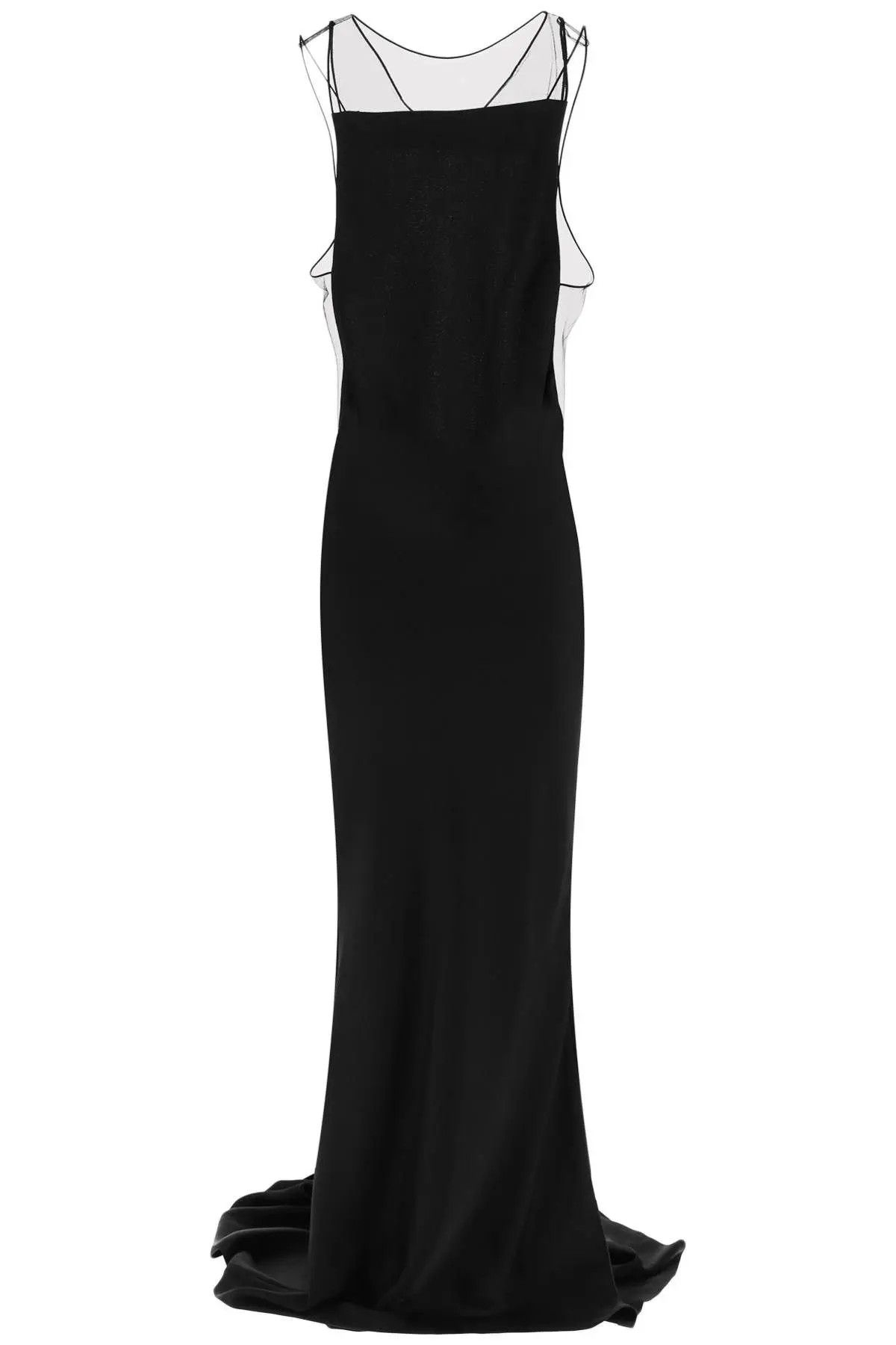 Maison Margiela o1s22i1n1223 Maxi Mermaid Dress in Black Size S / US 4 / IT 40 - 1 Thumbnail