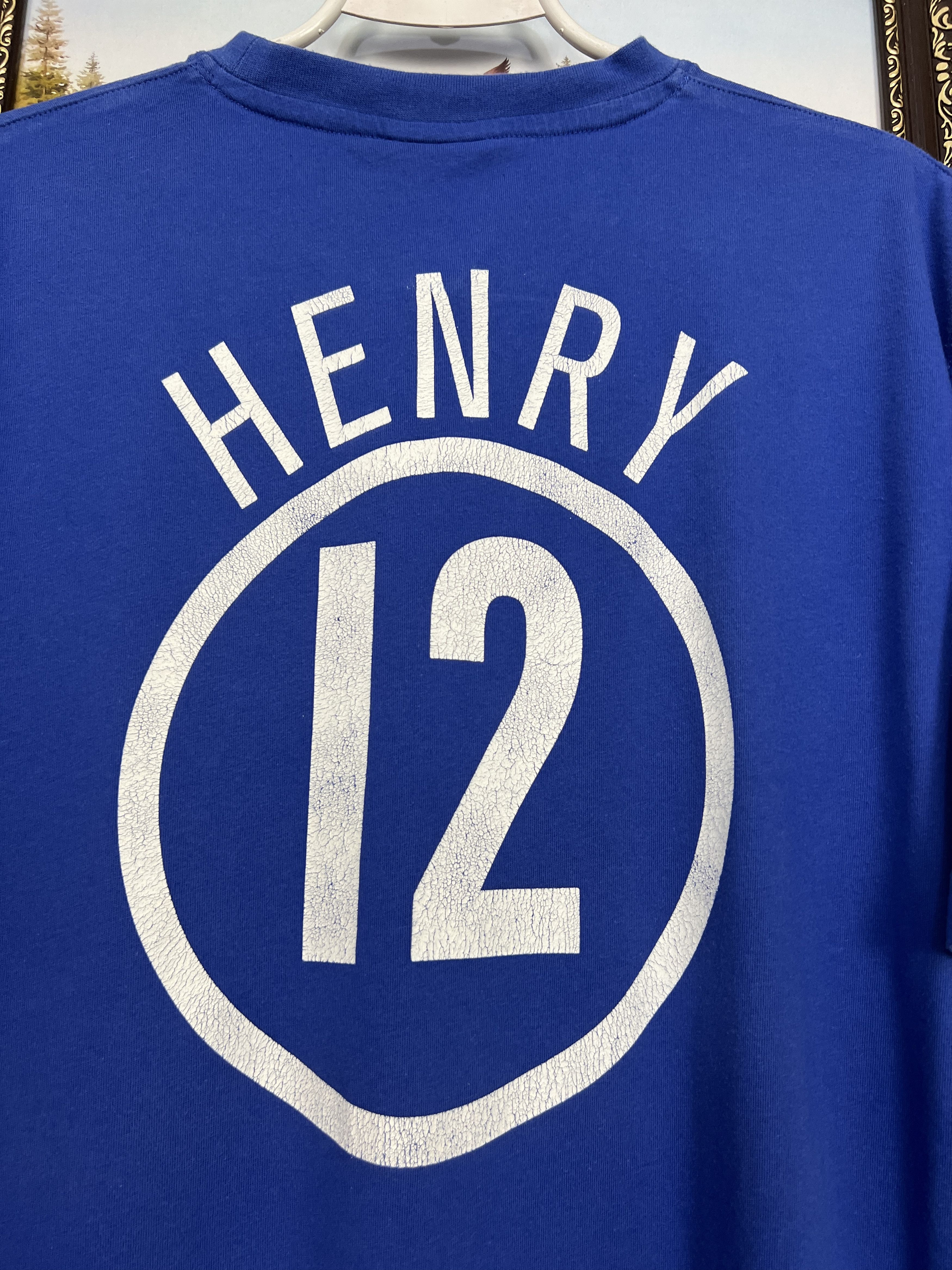 Nike Vintage Nike France Football Train Shirt #12 Henry Blue Size US XL / EU 56 / 4 - 14 Thumbnail