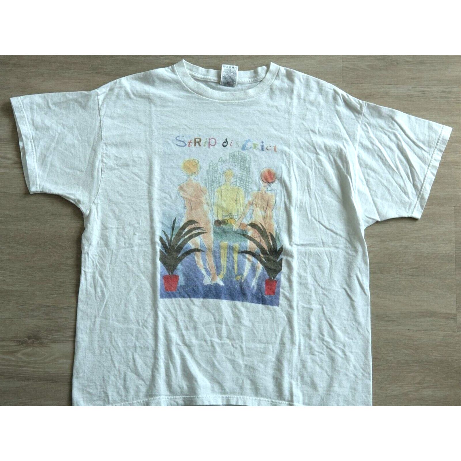 Fruit Of The Loom Vintage 90s Art Strip District Fruit Loom Tee XL Size US XL / EU 56 / 4 - 1 Thumbnail