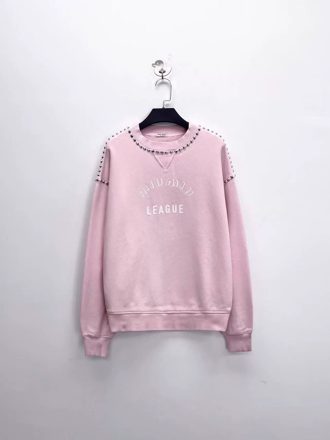 Miu Miu Miu Miu Logo Embellished Sweatshirt Size XS / US 0-2 / IT 36-38 - 1 Thumbnail