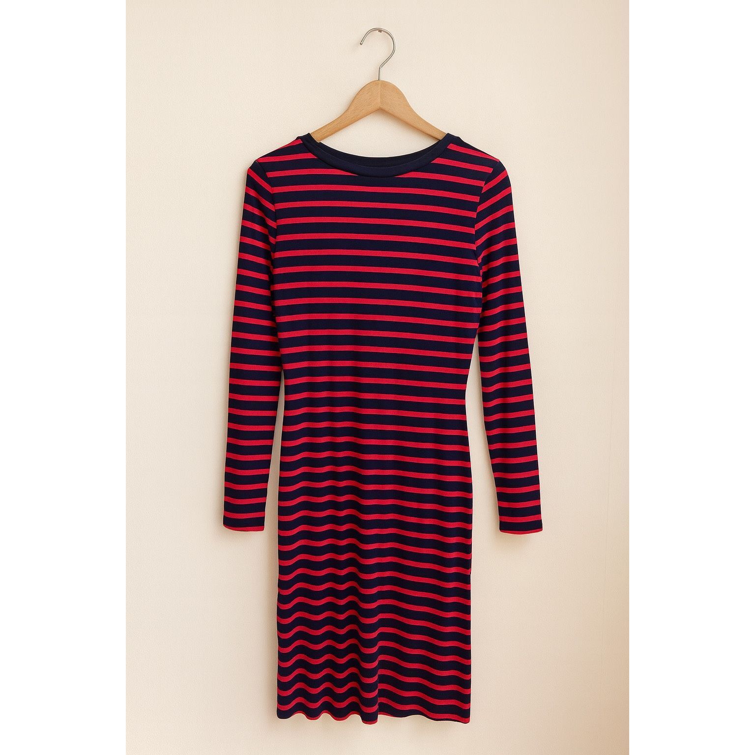 Gap GAP Red & Navy Striped Twist-Front Dress XS Size XS / US 0-2 / IT 36-38 - 3 Thumbnail