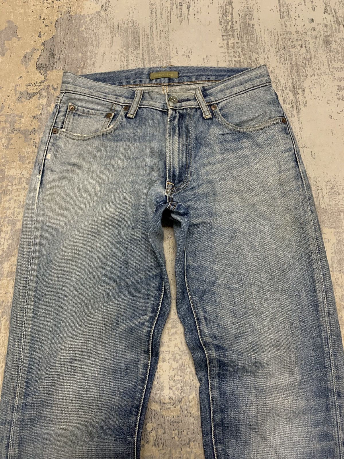 Japanese Brand Vintage Uniqlo Faded Blue Washed Denim W29x30 Size US 29 - 2 Thumbnail