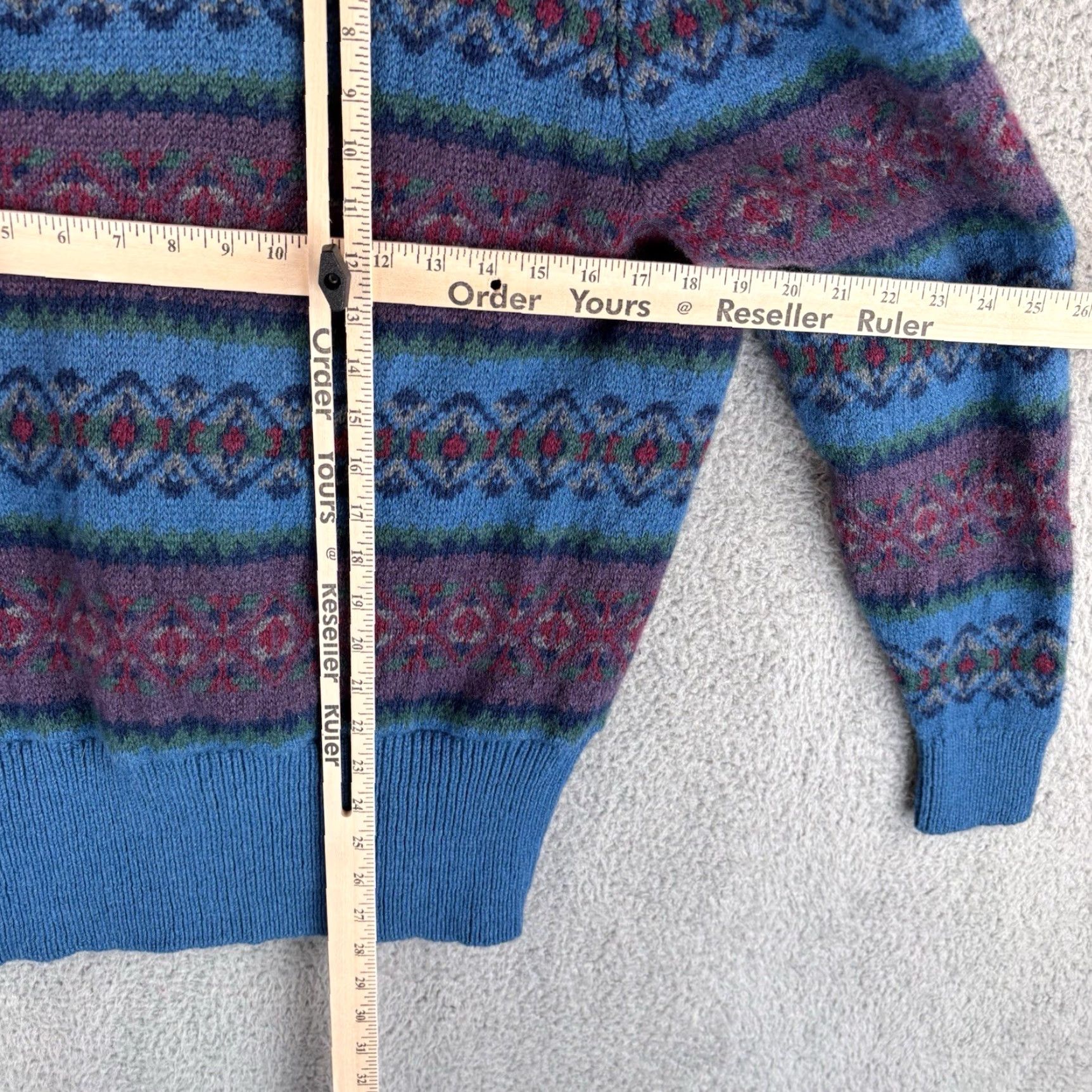 Laura Ashley VINTAGE Laura Ashley Cardigan Sweater Women’s One Size Blue Wool Shawl Collar Size L / US 10 / IT 46 - 6 Thumbnail