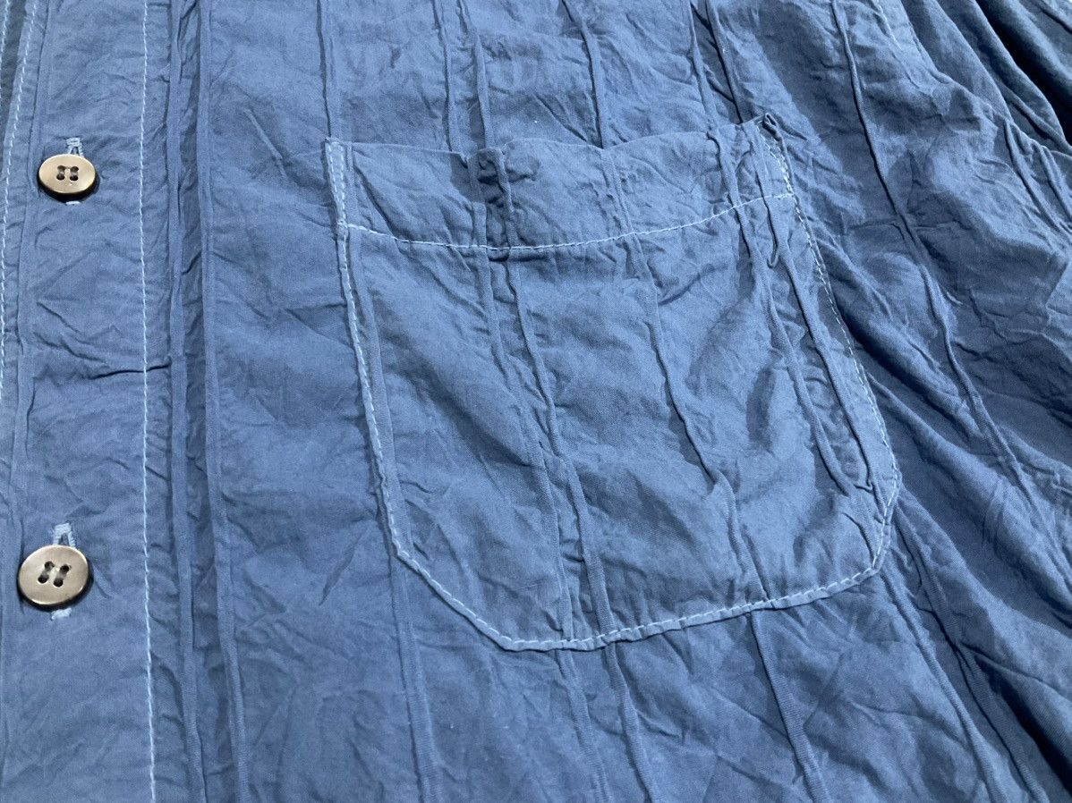 Issey Miyake 🔥Vintage Issey Miyake Plantation Pleats Wrinkled Shirt Size US XL / EU 56 / 4 - 9 Thumbnail
