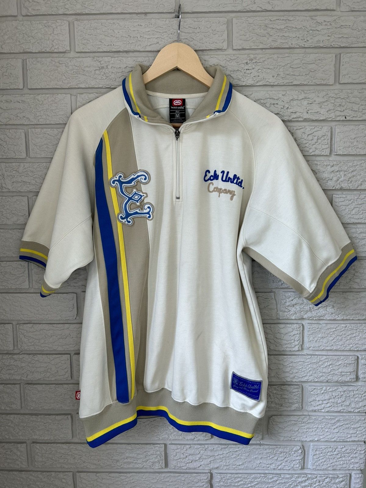 Ecko Unltd. × Vintage Vintage Ecko Chain Stitched Short Sleeve Knit Bowling Shirt Size US M / EU 48-50 / 2 - 1 Thumbnail