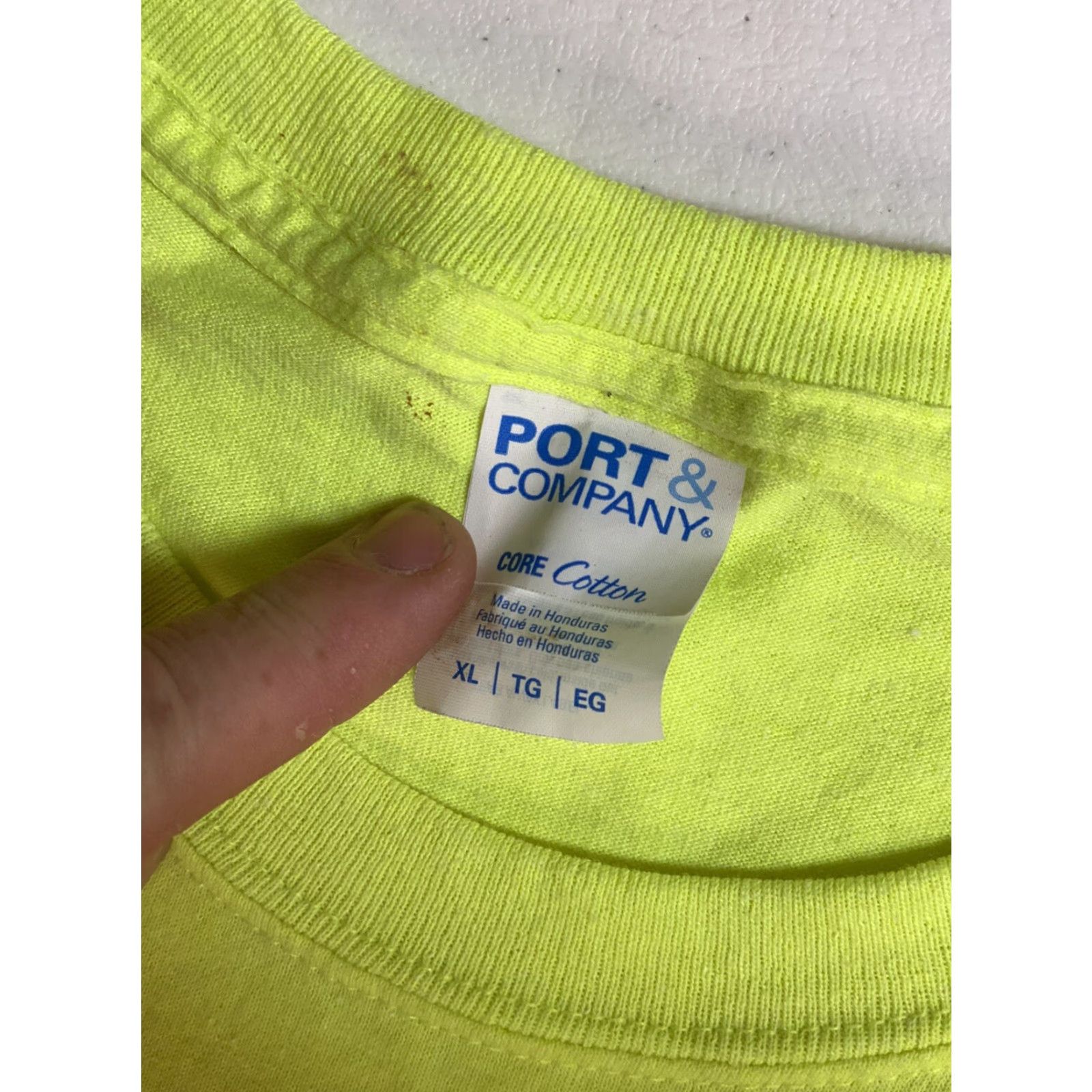 Port & Company Mens XL T-shirt Ski Gunstock Mountain Pond Skim Yellow Short Sleeve bum Size US XL / EU 56 / 4 - 5 Thumbnail