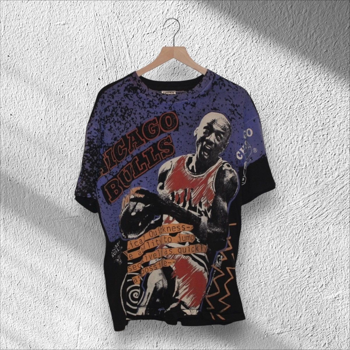 Vintage Vintage Michael Jordan Chicago Bulls All Over Print Shirt Size US XL / EU 56 / 4 - 1 Thumbnail