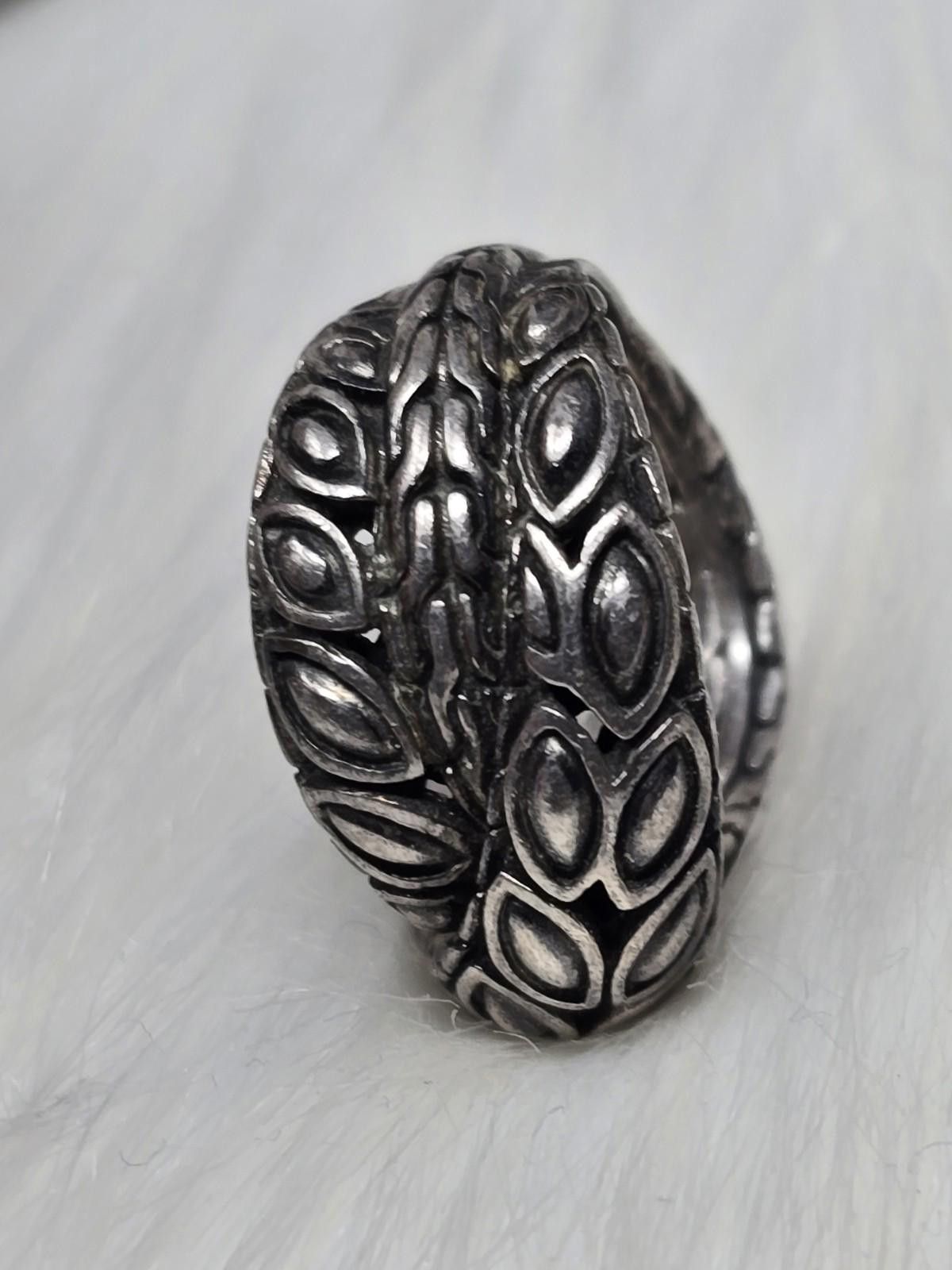 John Hardy John Hardy 925 Silver Batu Kawung Overlap Band Ring Size 7 Size ONE SIZE - 8 Thumbnail