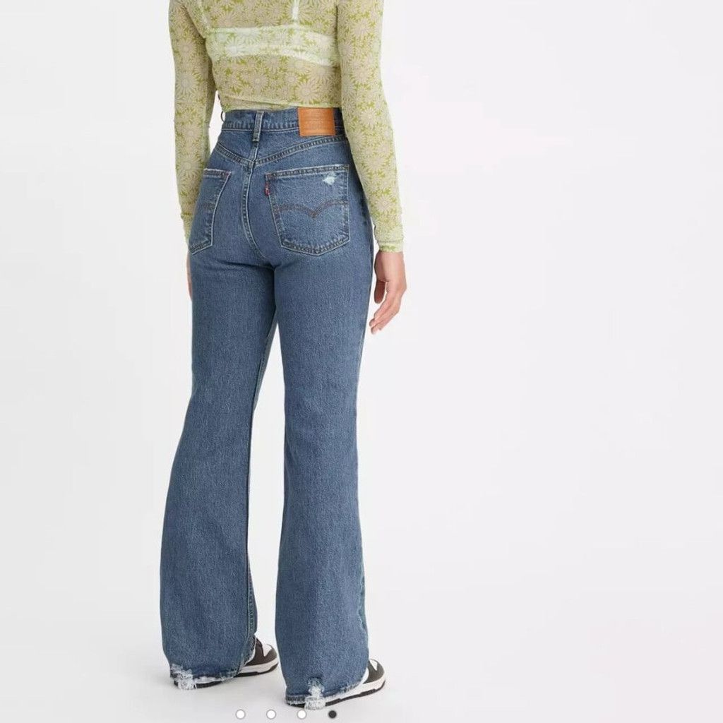 Levi's Levi's 70's High Rise Flare Straight Blue Wash Jeans Size 27 Size 27" / US 4 / IT 40 - 3 Thumbnail