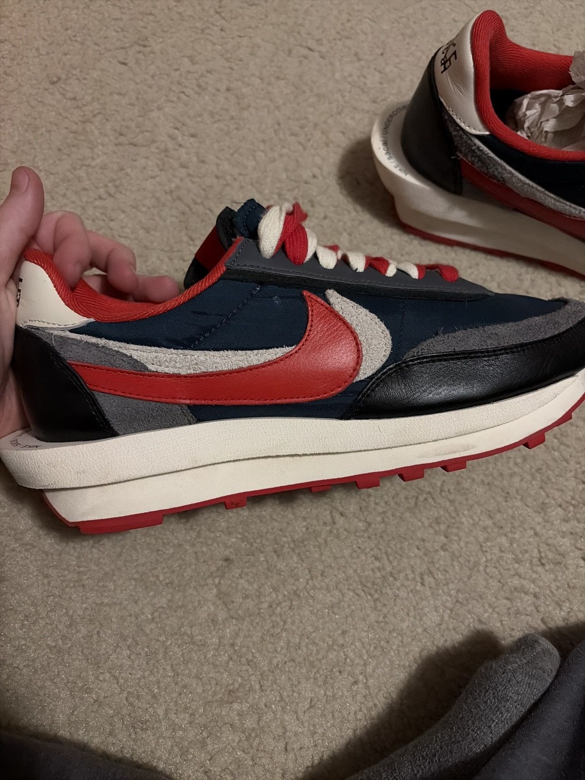 Nike NIKE LD WAFFLE Undercover Midnight Spruce University Red Size US 11.5 / EU 44-45 - 1 Thumbnail