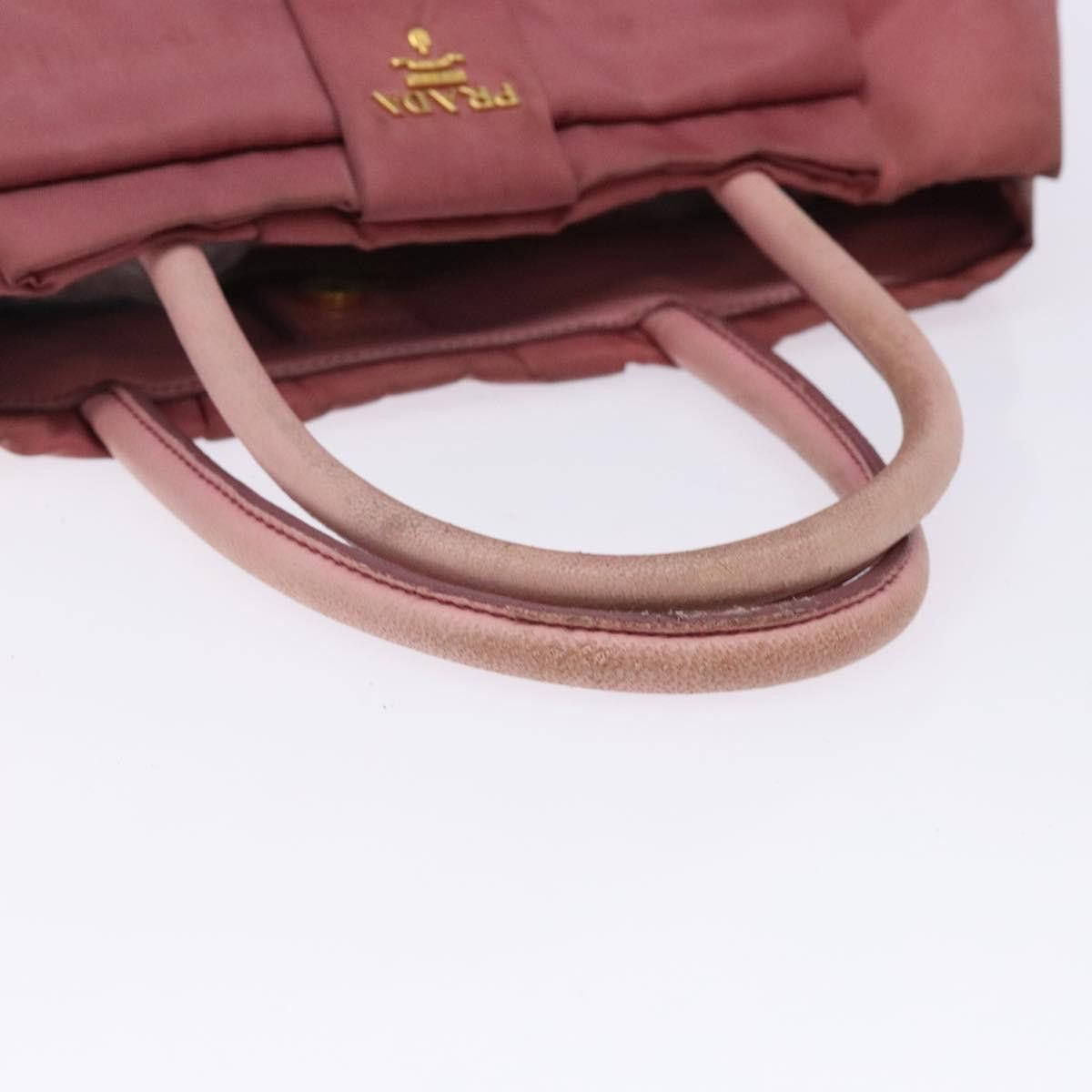 Prada PRADA Hand Bag Nylon Pink Gold Size ONE SIZE - 7 Thumbnail