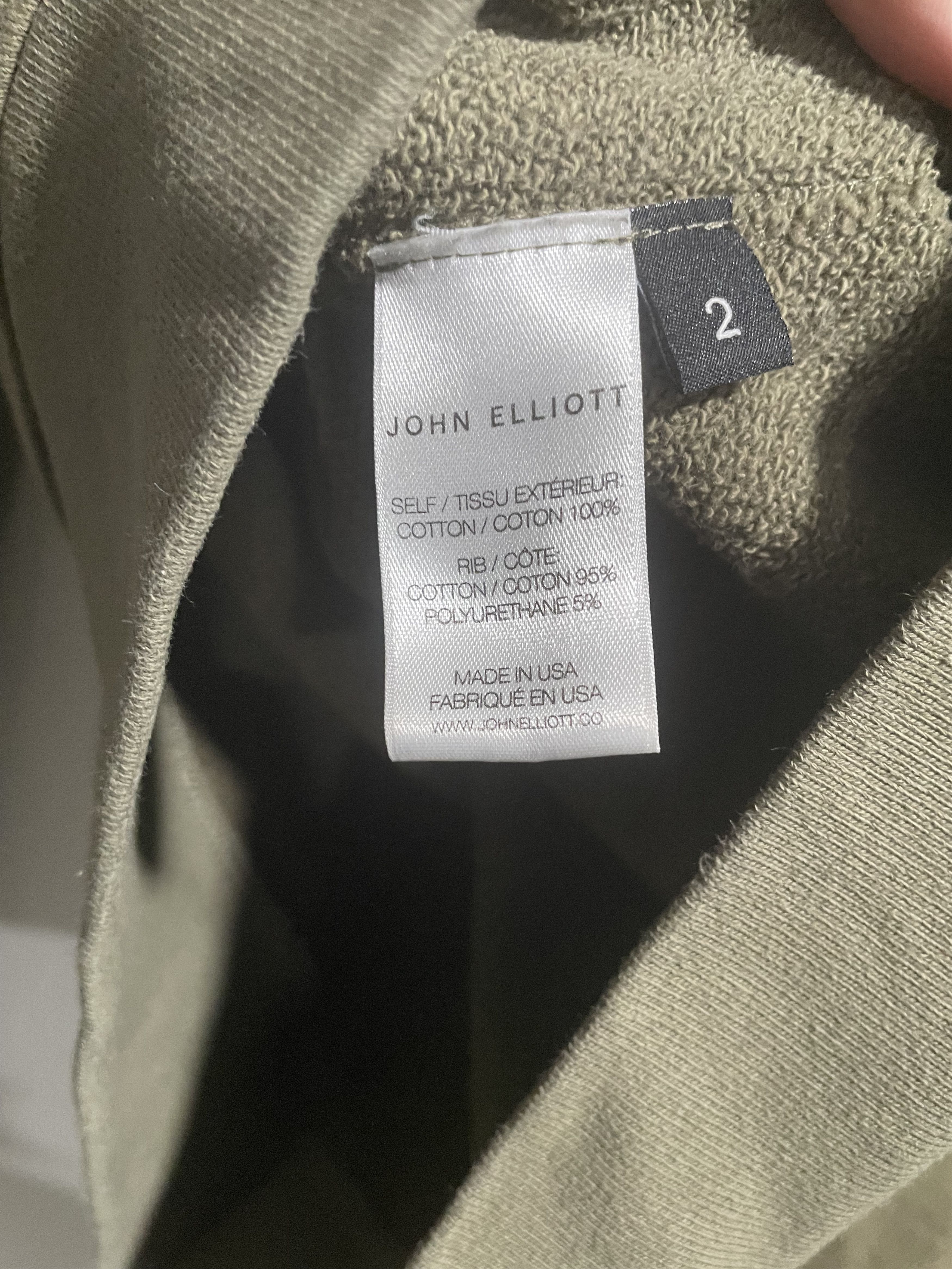 John Elliott Olive Crewneck Size US M / EU 48-50 / 2 - 4 Thumbnail
