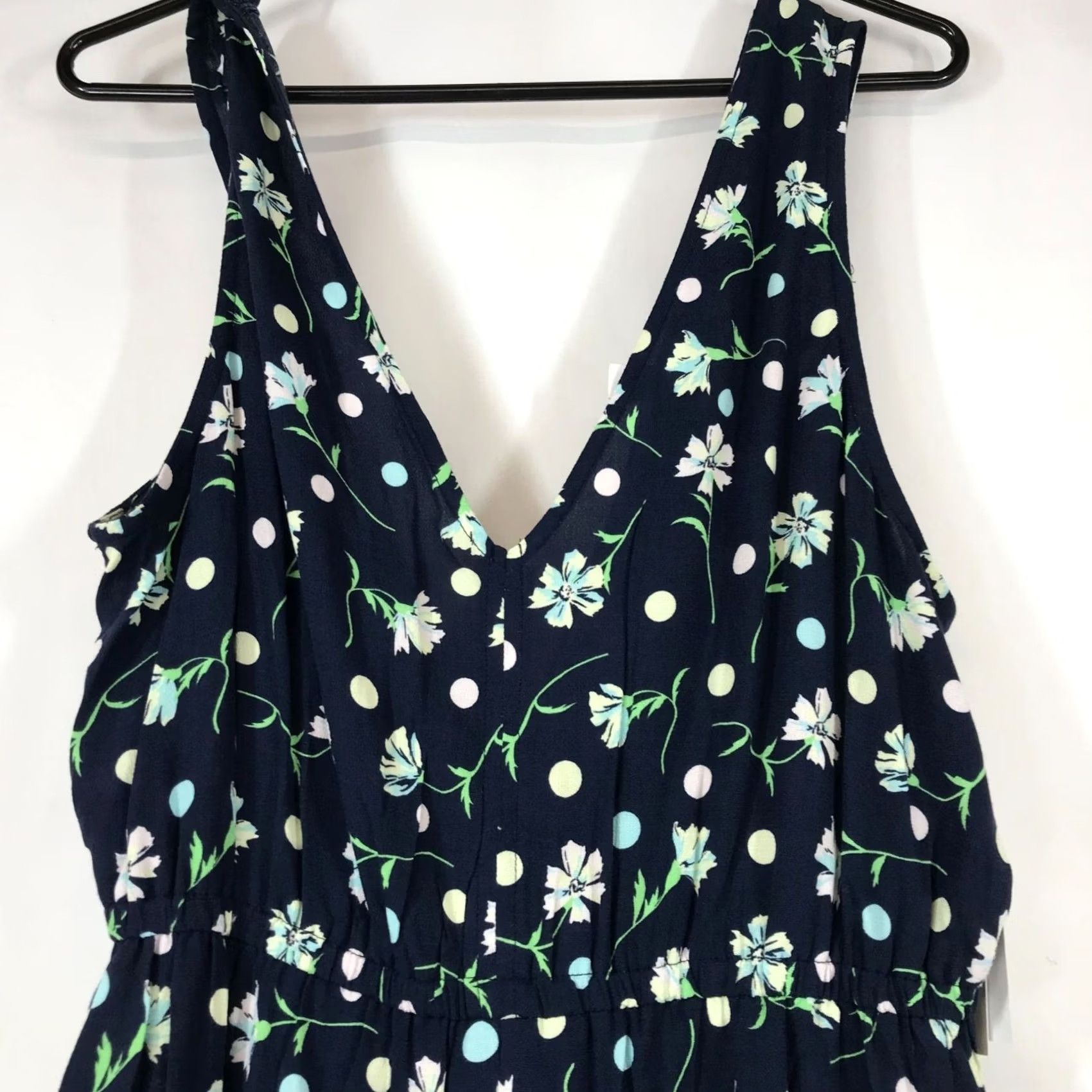 Vintage BP Women's Romper One-Piece Navy Blazer Sophie Floral M Size 32" / US 10 / IT 46 - 5 Thumbnail