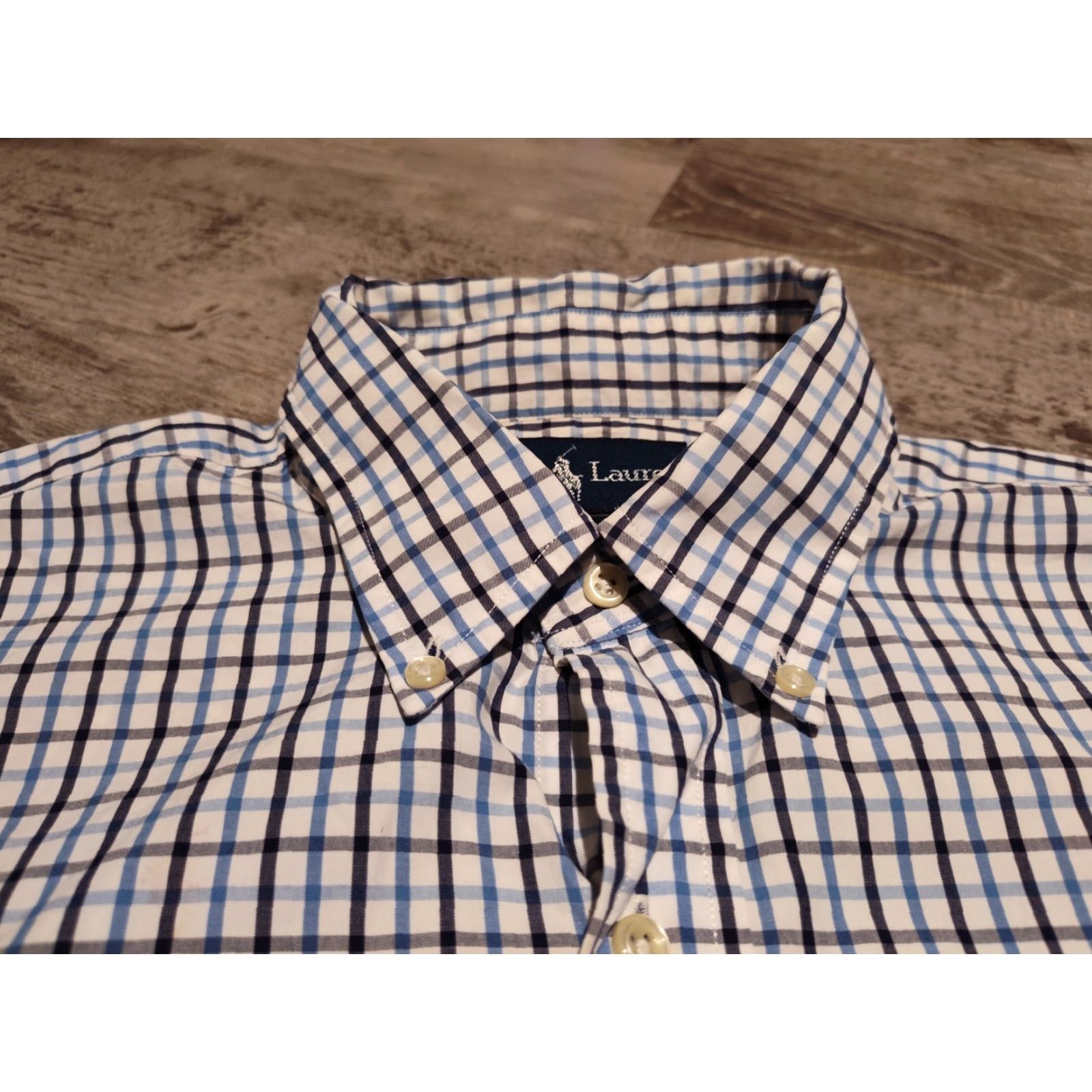 Polo Ralph Lauren VINTAGE Polo Ralph Lauren Men’s Button-Down Shirt Large Blue White Gingham Collared Long Sleeve Casual Mens Size US M / EU 48-50 / 2 - 7 Thumbnail