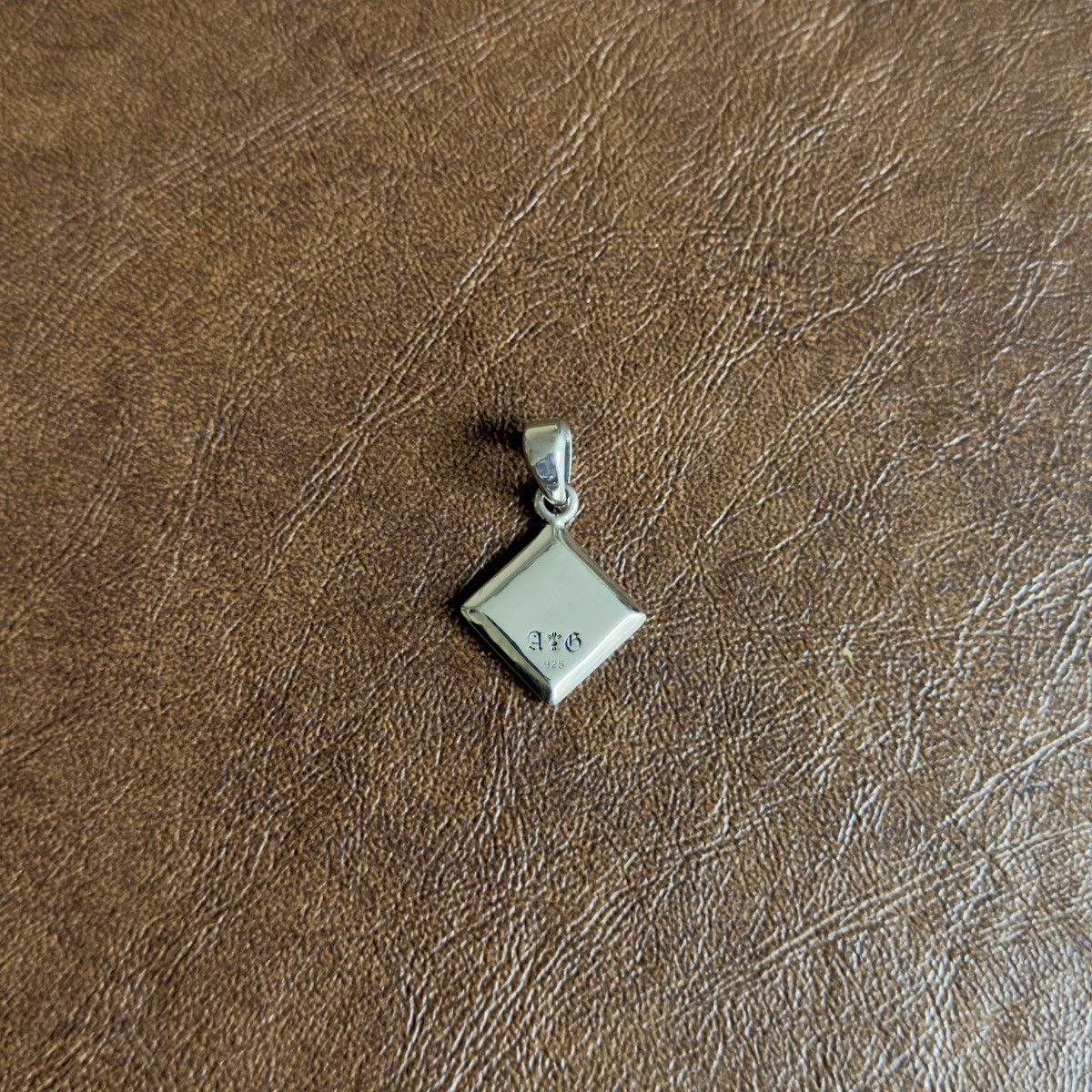 A&G Rock By Amal Guessous Black Diamond 925 Silver Engraved Pendant Size ONE SIZE - 2 Thumbnail