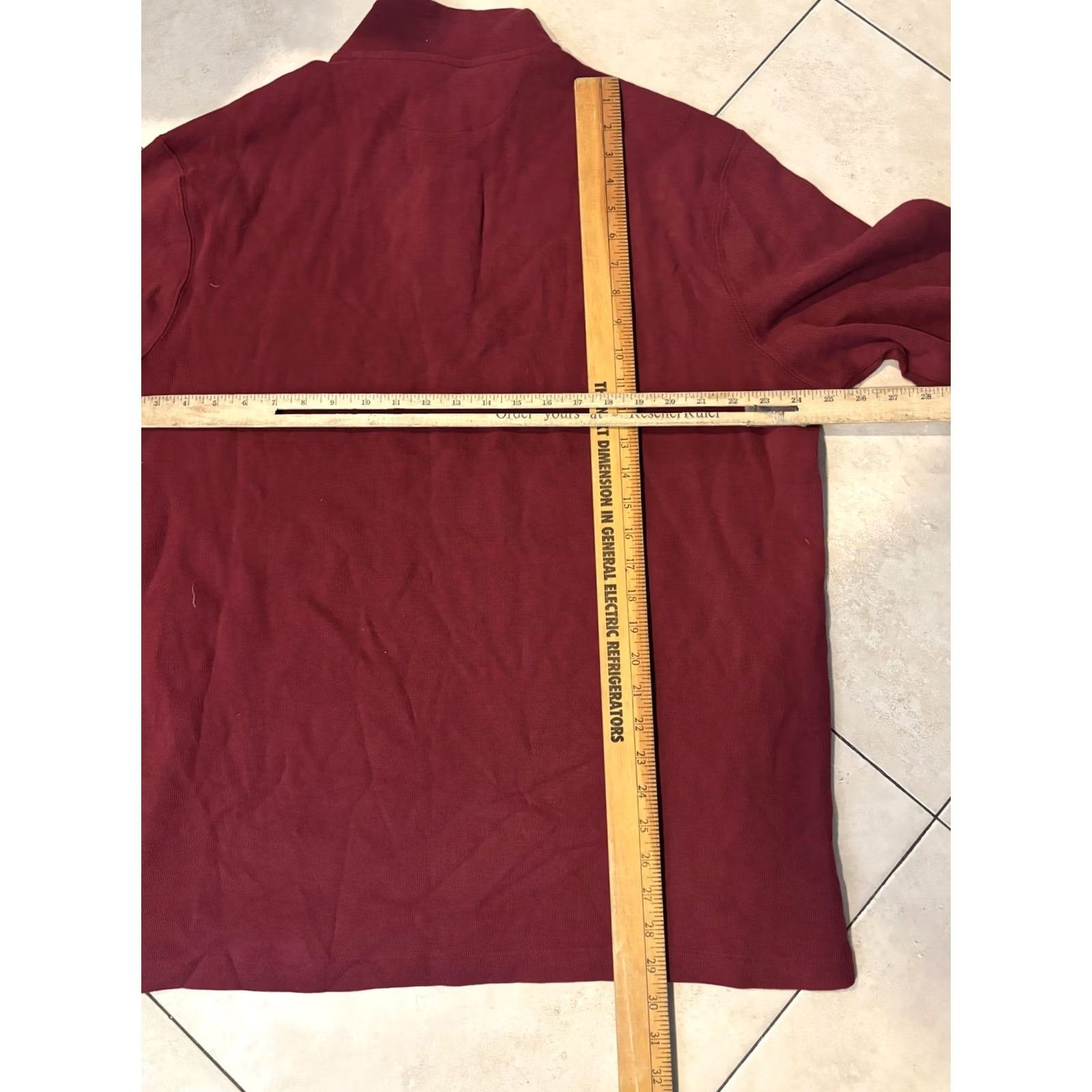 Polo Ralph Lauren Polo Ralph Lauren Sweater Mens XL Red Estate Rib Quarter Zip Pullover Logo Size US XL / EU 56 / 4 - 7 Thumbnail
