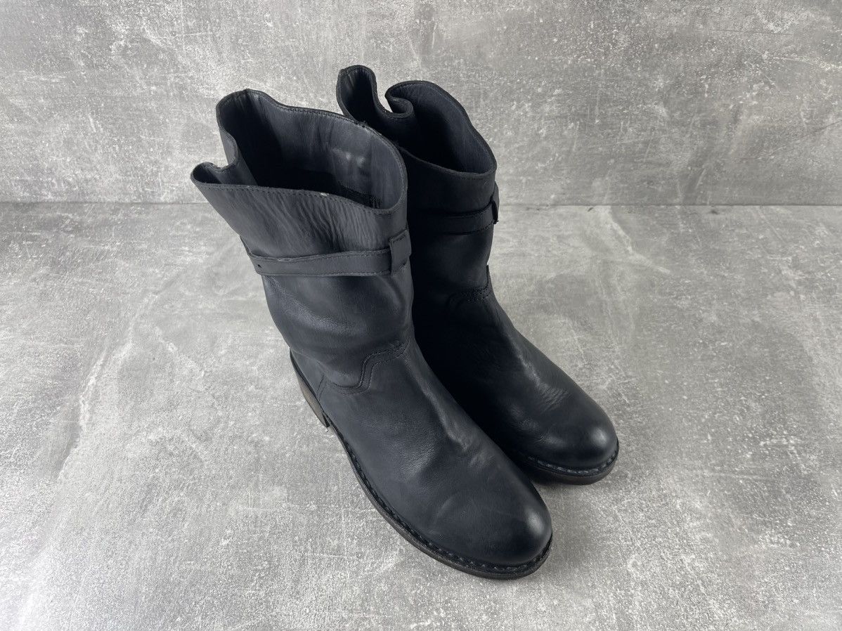 Other Avant Garde Cuezza Handmade Leather Engineer Boots Black Size US 9 / IT 39 - 3 Thumbnail
