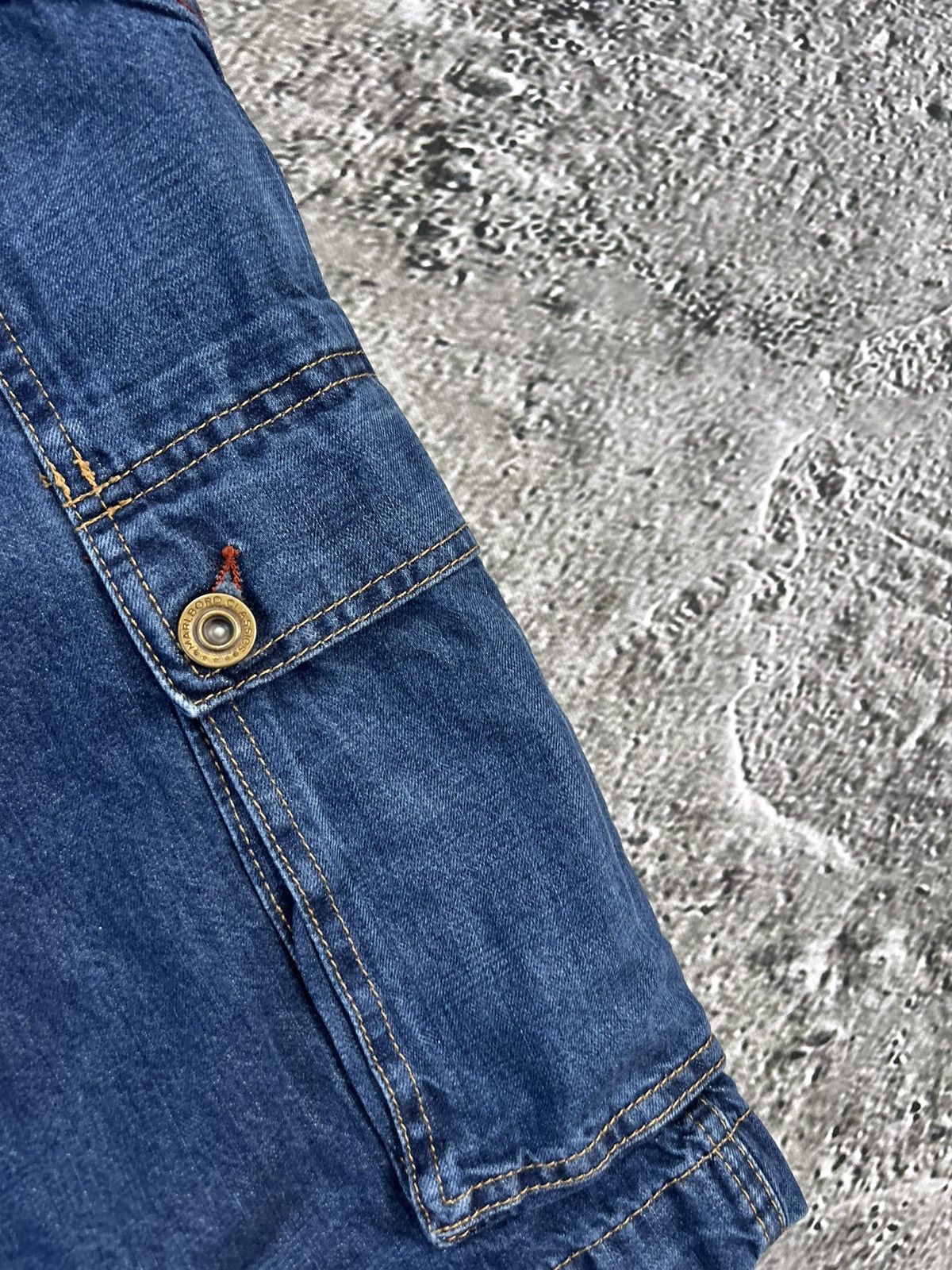 Marlboro Marlboro Jorts vintage baggy Y2K navy denim cargo shorts Size US 38 / EU 54 - 7 Thumbnail