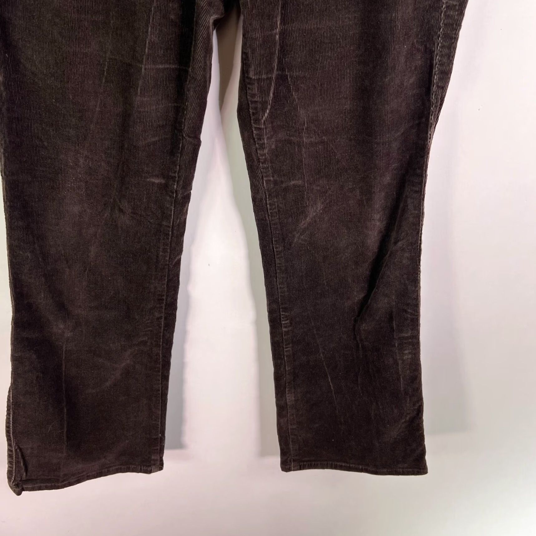 Calvin Klein Calvin Klein Jeans Straight Corduroy Brown 36x31 Womens 12 5-Pocket Zip Button Vintage 90s Retro Casual Size 34" / US 12 / IT 48 - 3 Thumbnail