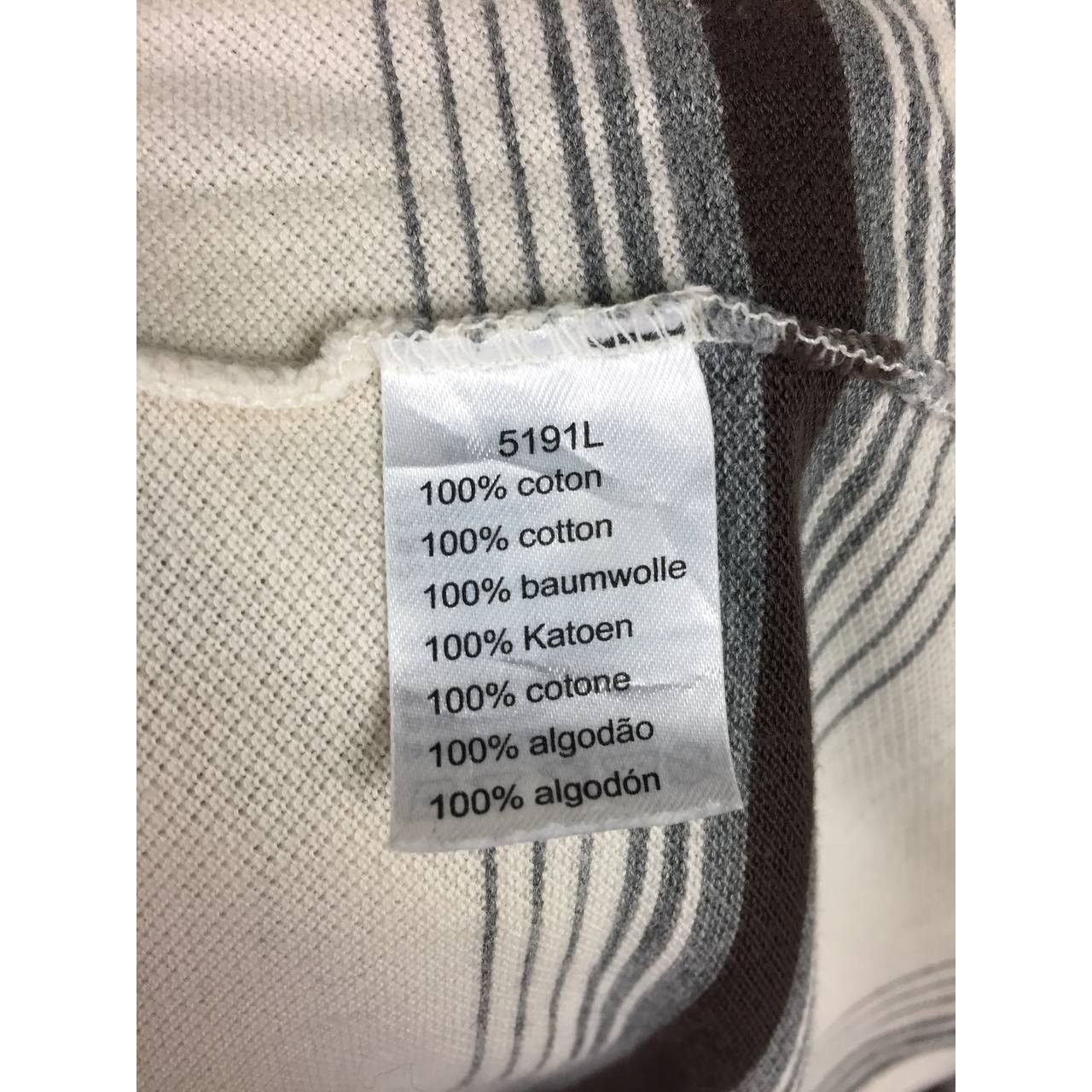 Lacoste × Vintage Vtg Lacoste Small Logo Striped Longsleeve Polo Tee Size US L / EU 52-54 / 3 - 14 Thumbnail
