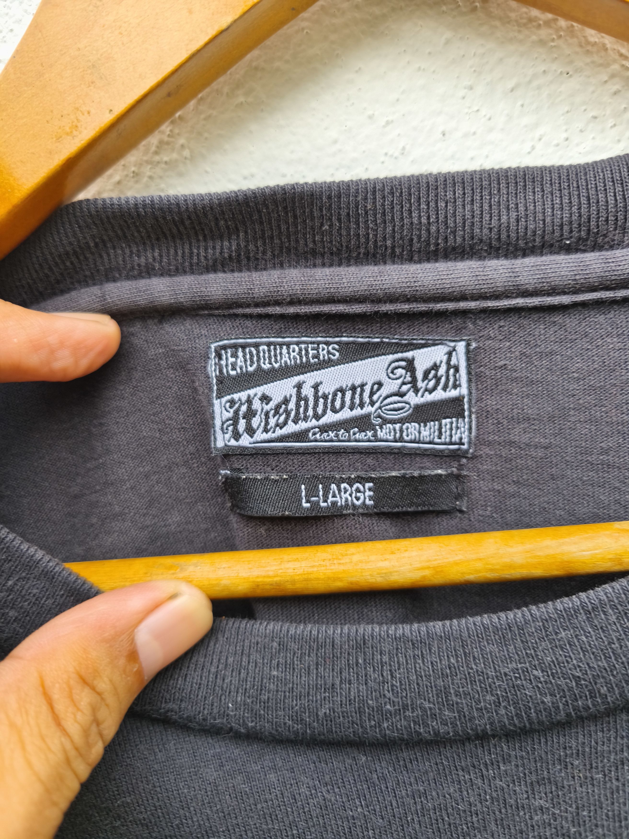 Japanese Brand Hishbone Ash t shirt long sleeve Size US M / EU 48-50 / 2 - 8 Thumbnail