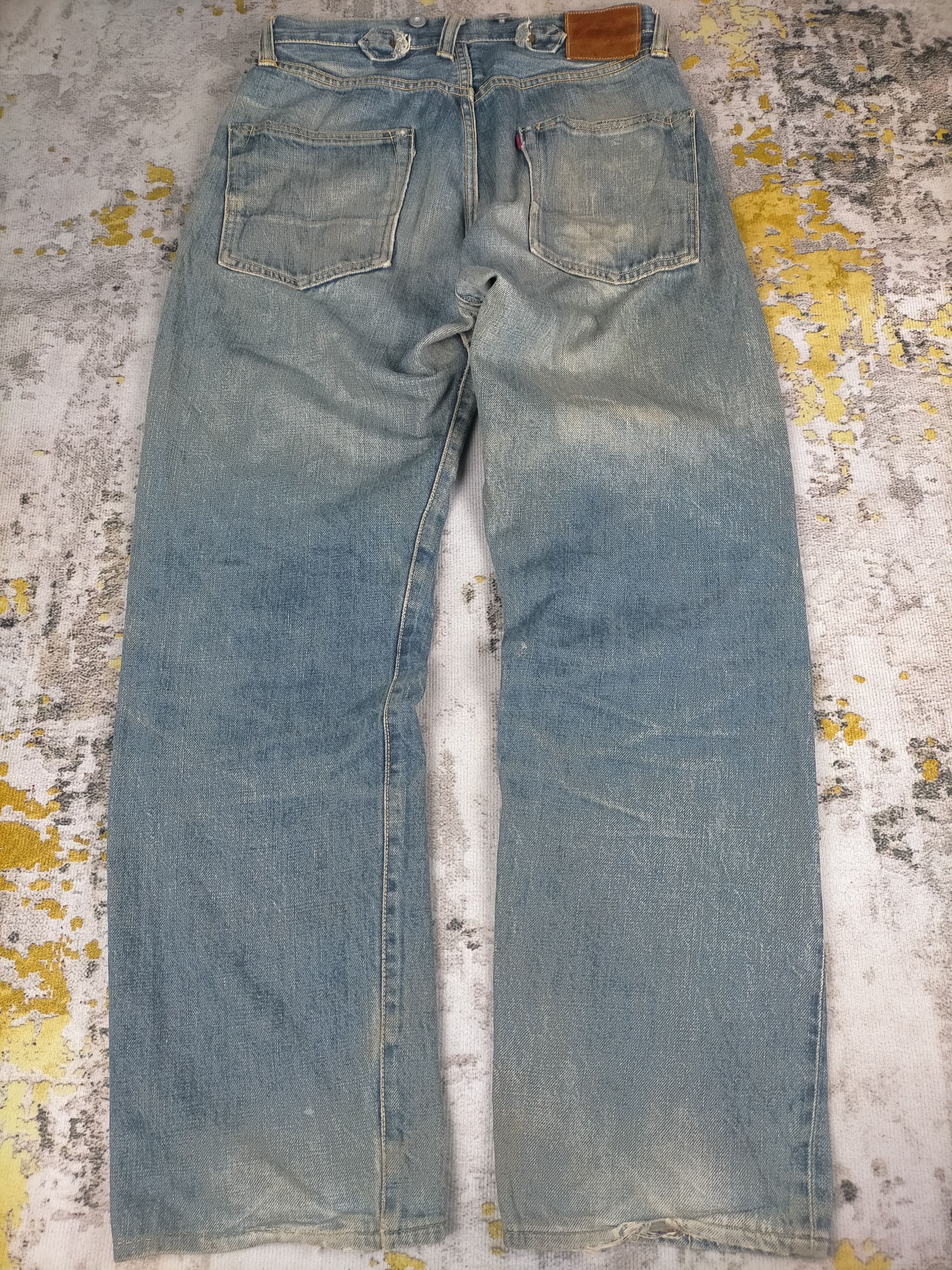 Evisu 🔥 Vintage 90s Evis Evisu Craft Selvedge Mudwash Jeans Size US 30 / EU 46 - 3 Thumbnail