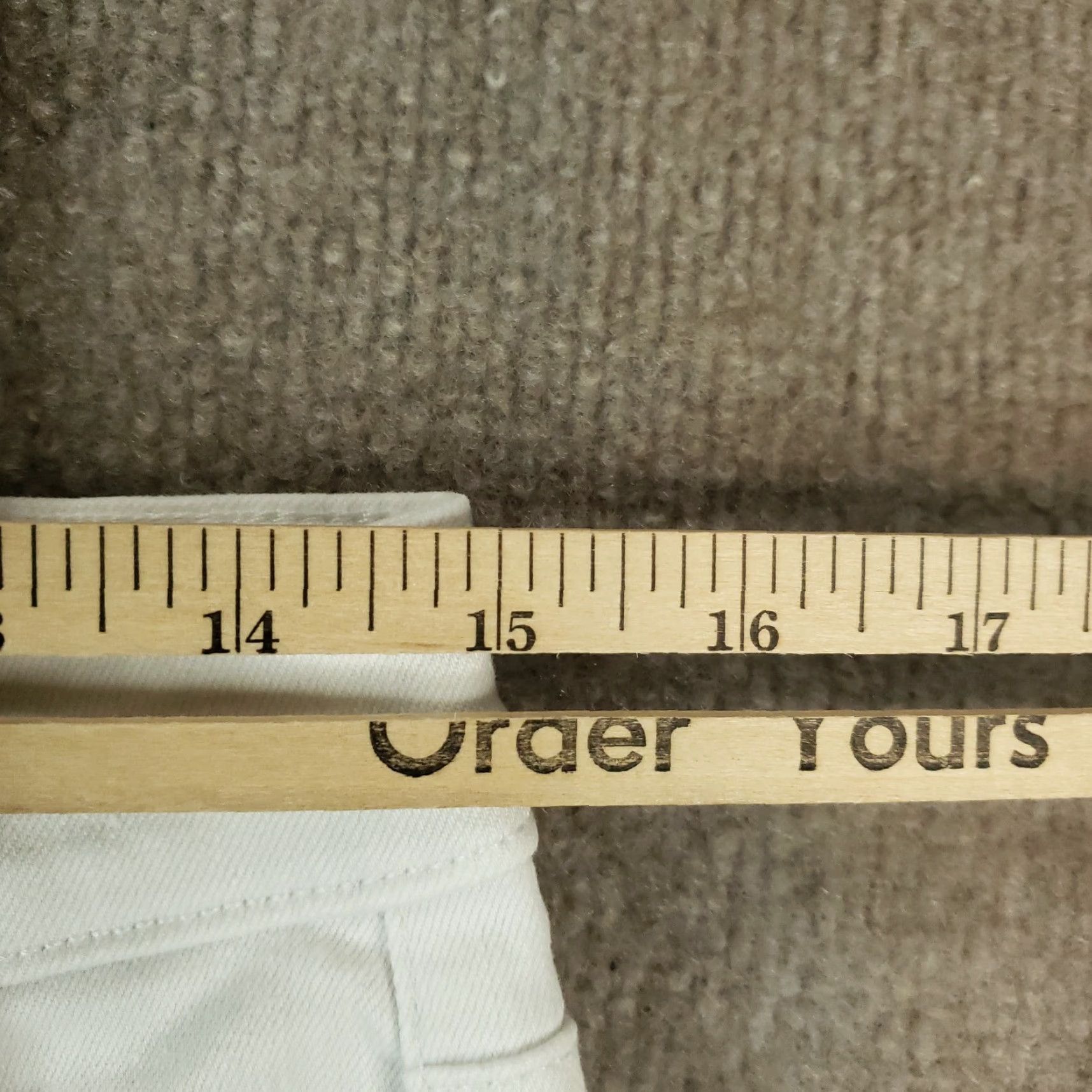 Talbots Talbots Women's Petite White High Rise Straight Leg Stretch Jeans Size 6 Size 30" / US 8 / IT 44 - 5 Thumbnail