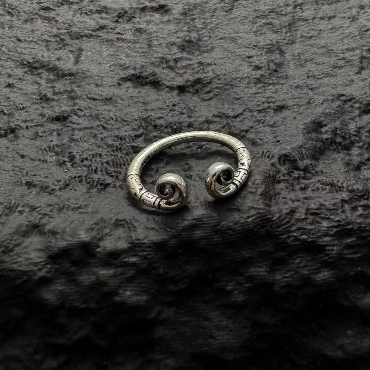 Jewelry Rare Jewelry Rings Open Size Chrome Ring (Size 7-13) Size ONE SIZE - 4 Thumbnail