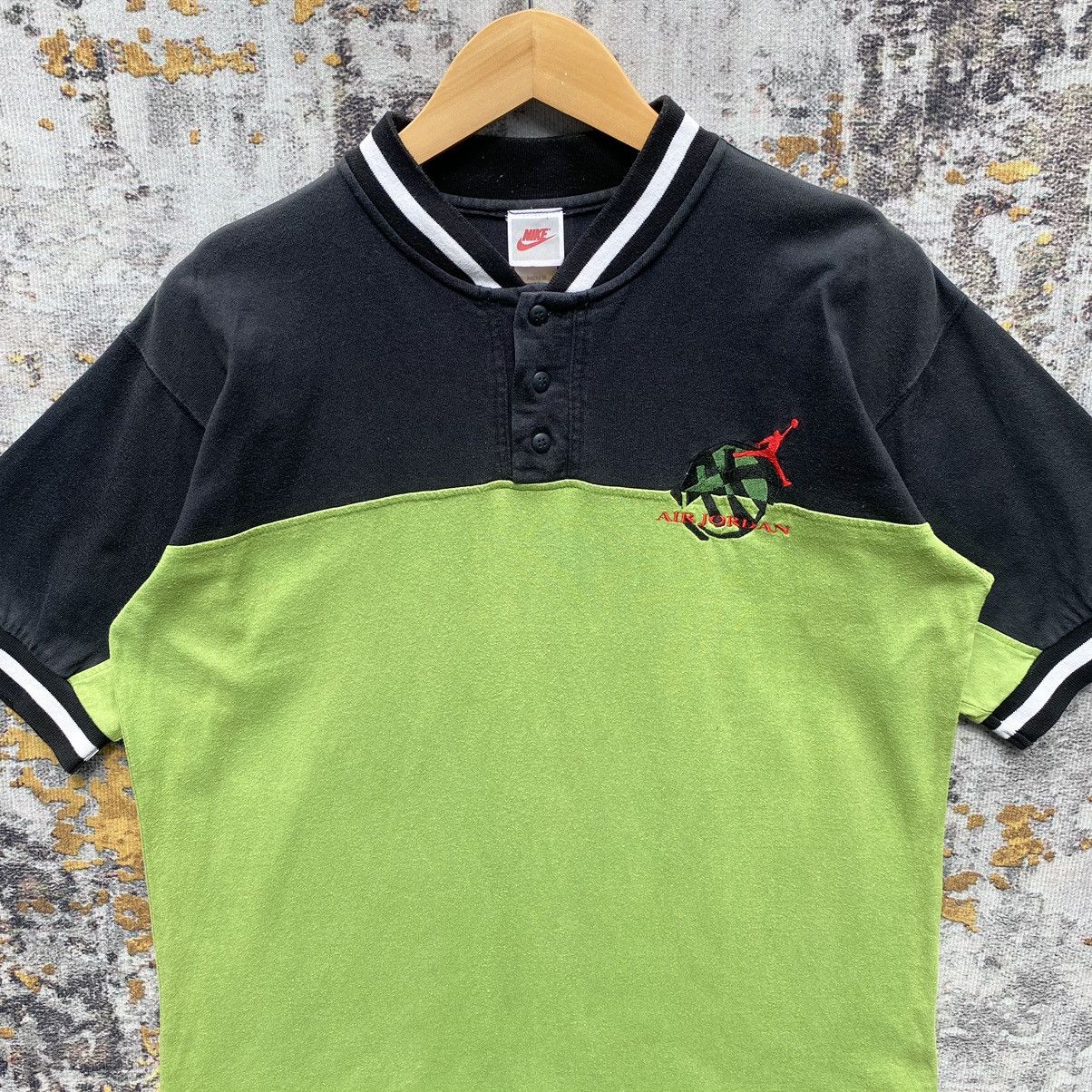 Nike Vintage 90s Nike Air Jordan Polo Shirt Embroidery Air Jordan Size US M / EU 48-50 / 2 - 5 Thumbnail