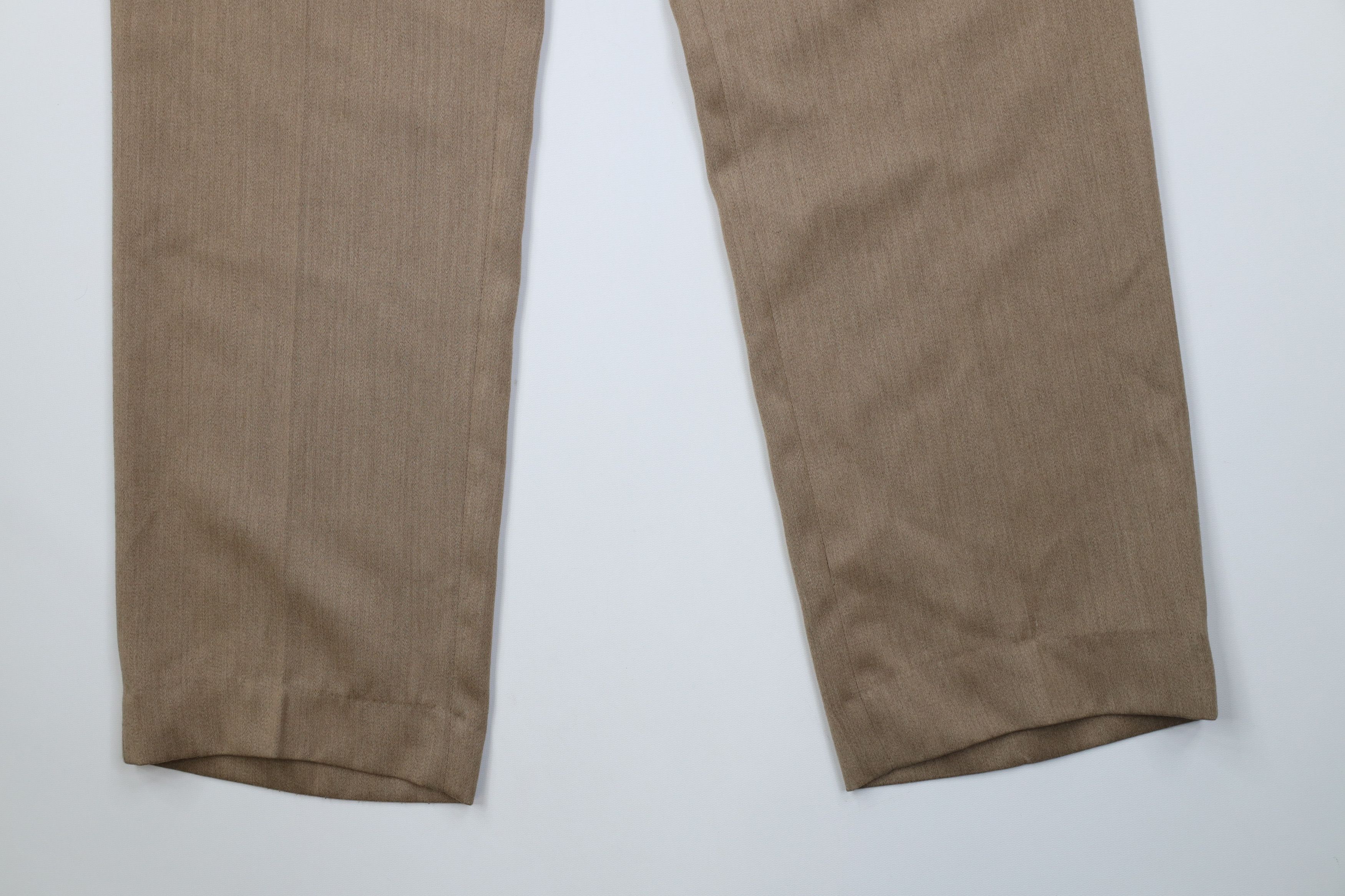 Vintage Vintage 90s Streetwear Wool Blend Knit Wide Leg Chino Pants Size US 34 / EU 50 - 4 Thumbnail