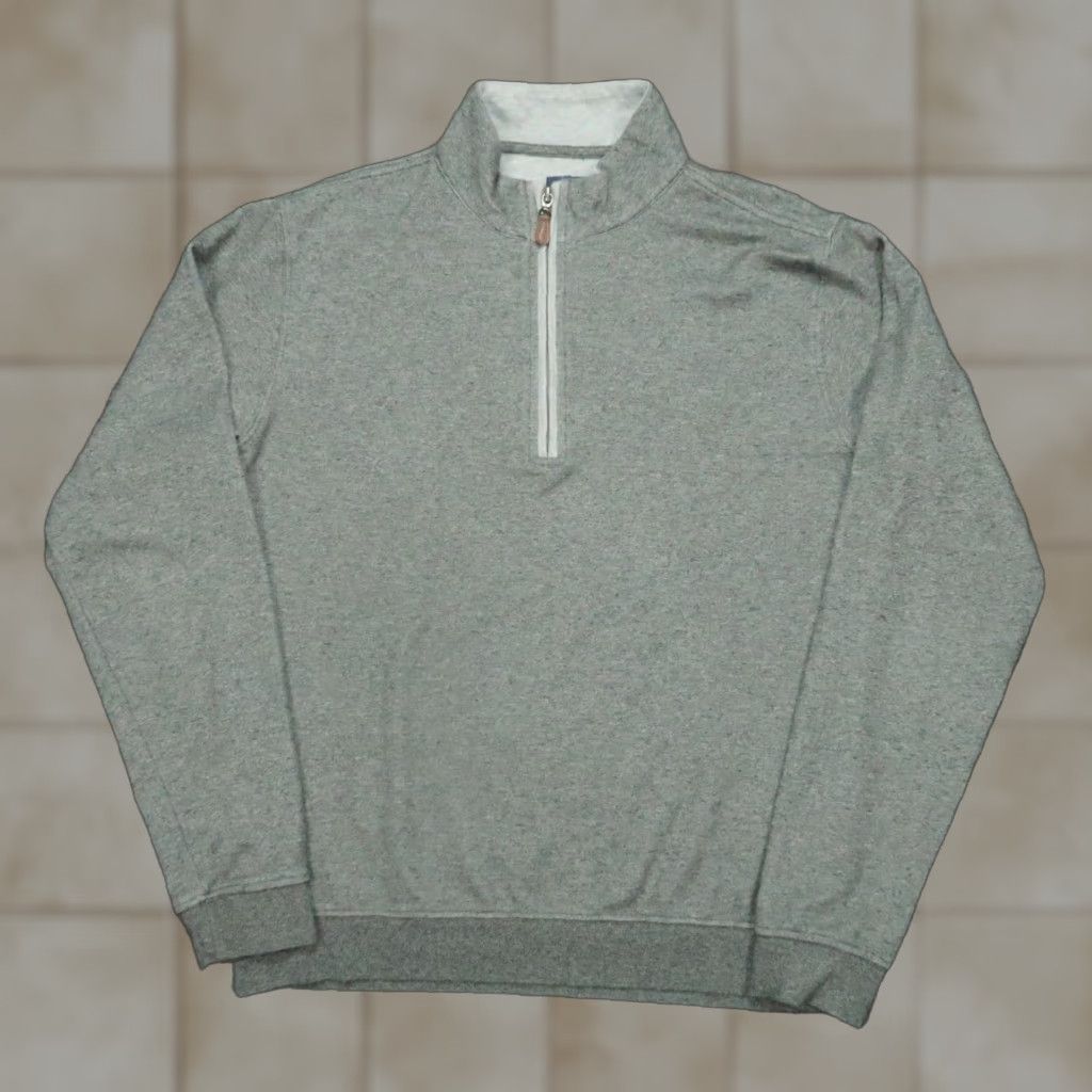 johnnie-O johnnie-O Pullover Shirt Men S Gray 1/4 Zip Mock Neck Casual Activewear Golf Jacket Style Size US S / EU 44-46 / 1 - 1 Thumbnail
