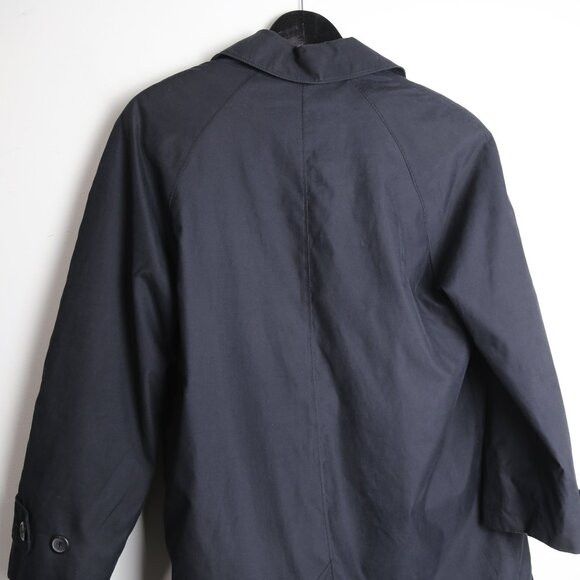 London Fog Vintage London Fog Men's Lined Long Light Black Trench Coat Size US XS / EU 42 / 0 - 9 Thumbnail