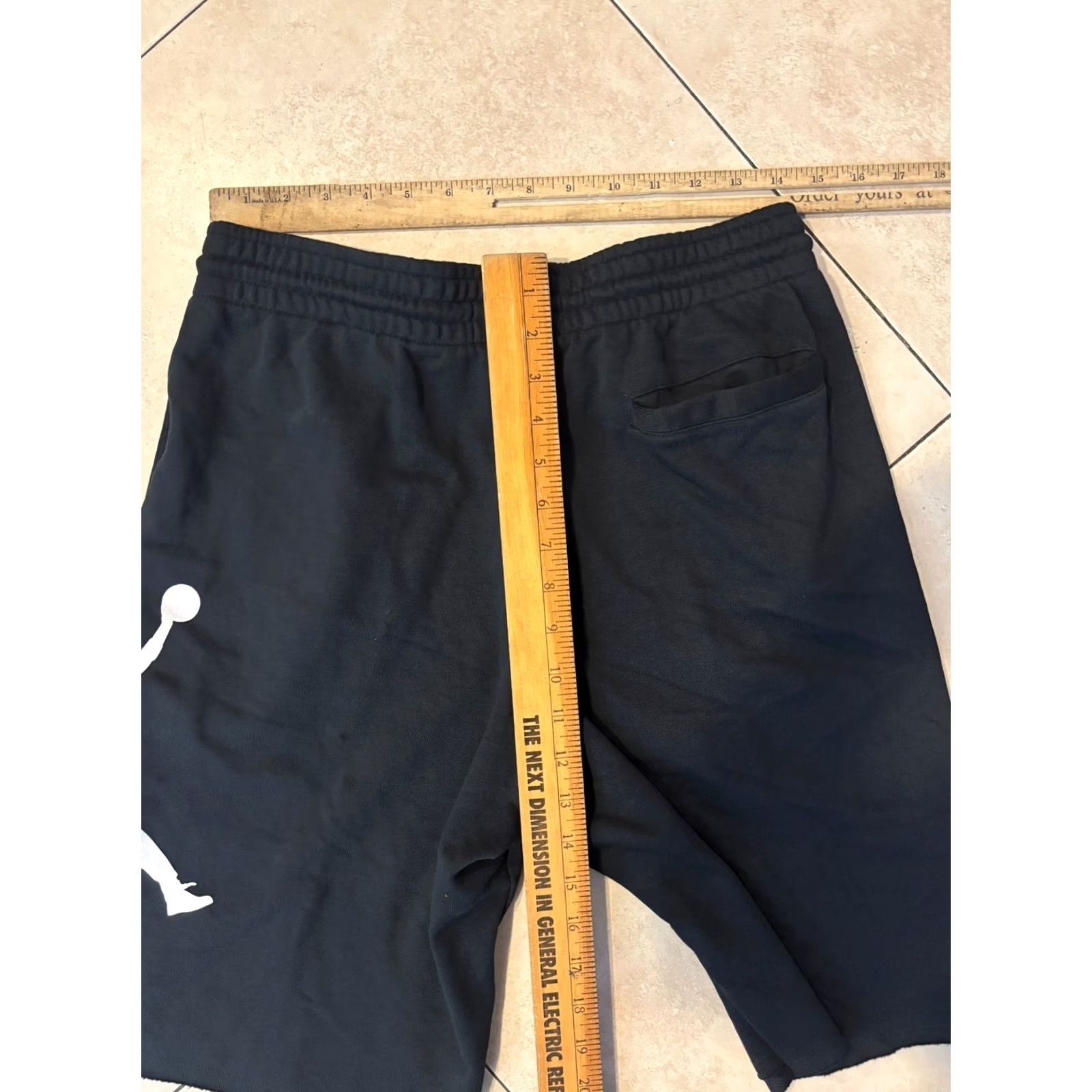 Nike Nike Jordan Jumpman Air Fleece Sweat Shorts AQ3115 010 Black White Mens S Size US 29 - 5 Thumbnail