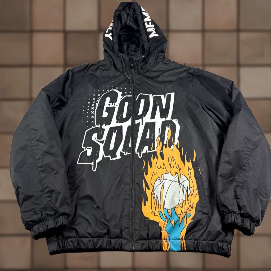Members Only Members Only Jacket Mens M Black Looney Tunes Goon Squad Graphic Bomber Full Zip Hooded Size US M / EU 48-50 / 2 - 1 Thumbnail