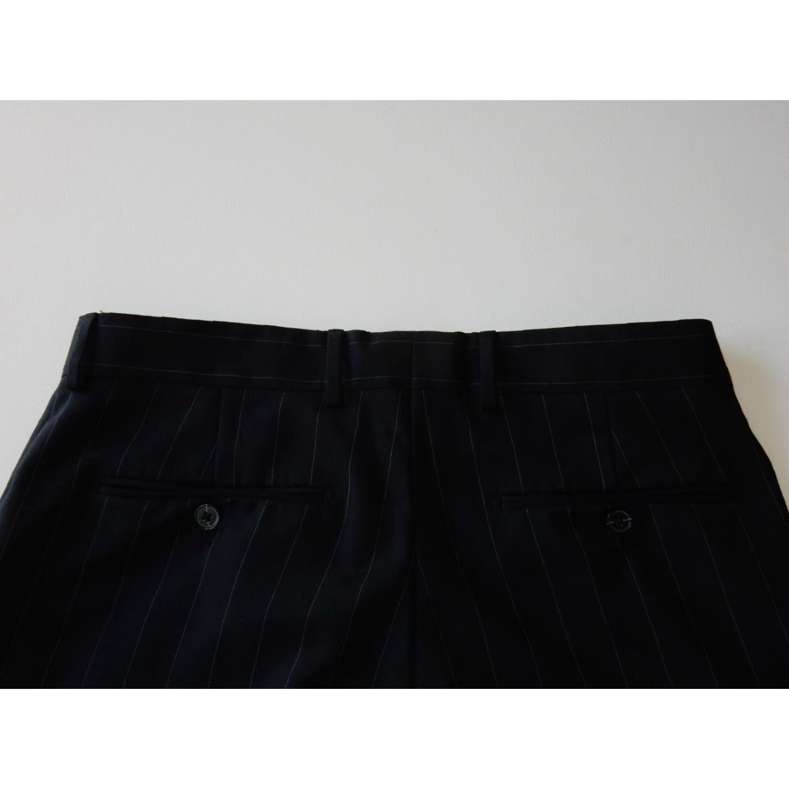 Express Express Men's 2 Piece Suit 38 Short Black Wool Size US 38 / EU 54 - 6 Thumbnail