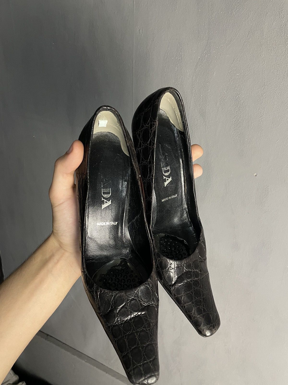 Prada Prada leather heels shoes size 36.5 Size US 6.5 / IT 36.5 - 4 Thumbnail